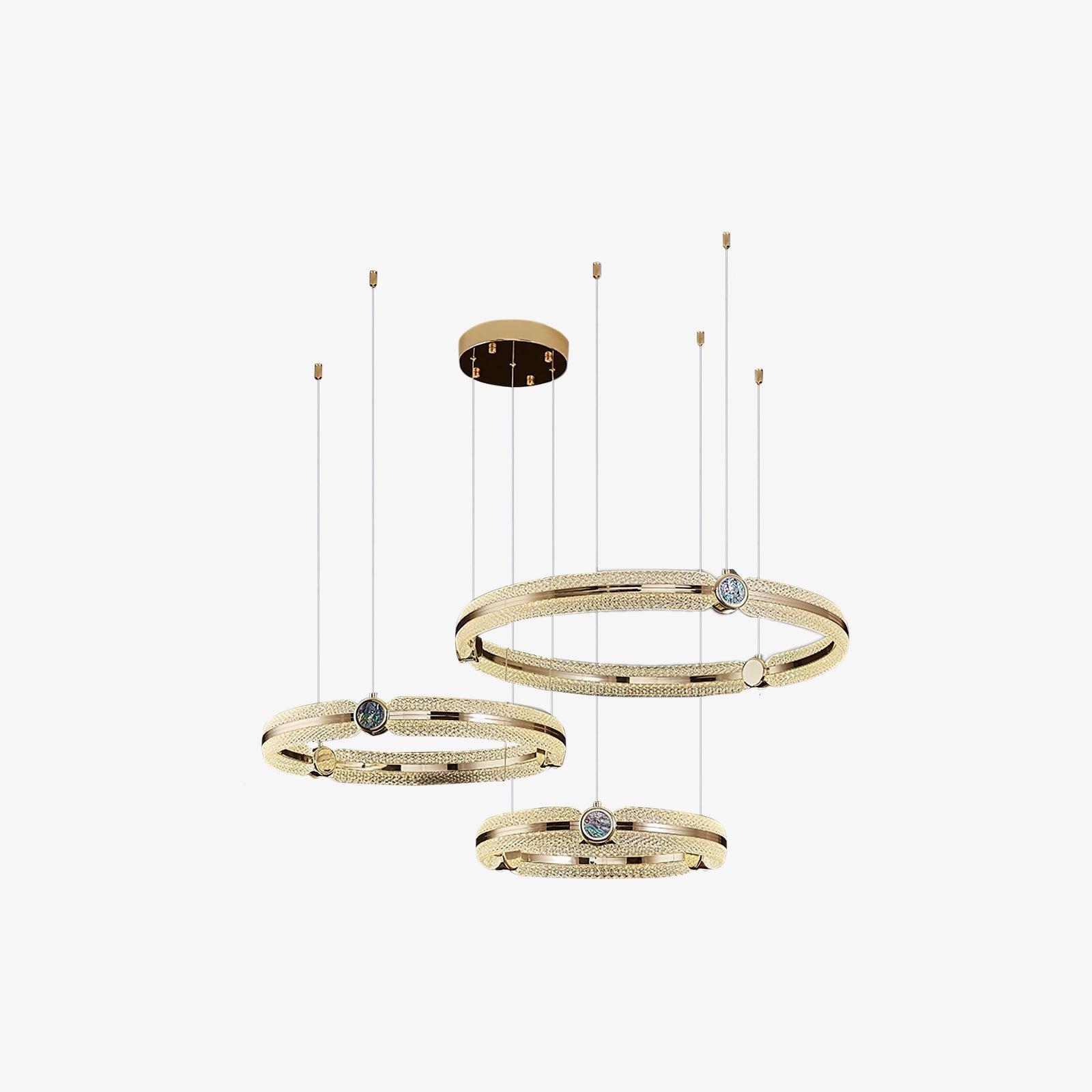 Aurora Chandelier Creative Ring-Neutral Decor