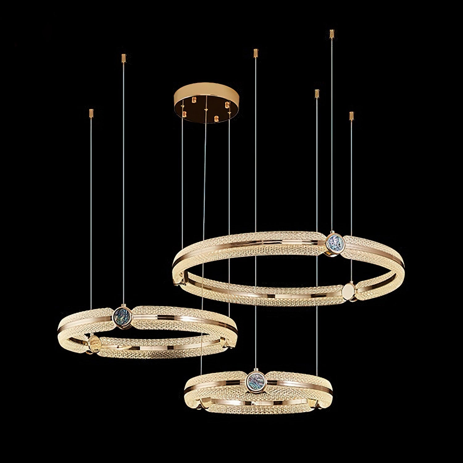 Aurora Chandelier Creative Ring-Neutral Decor