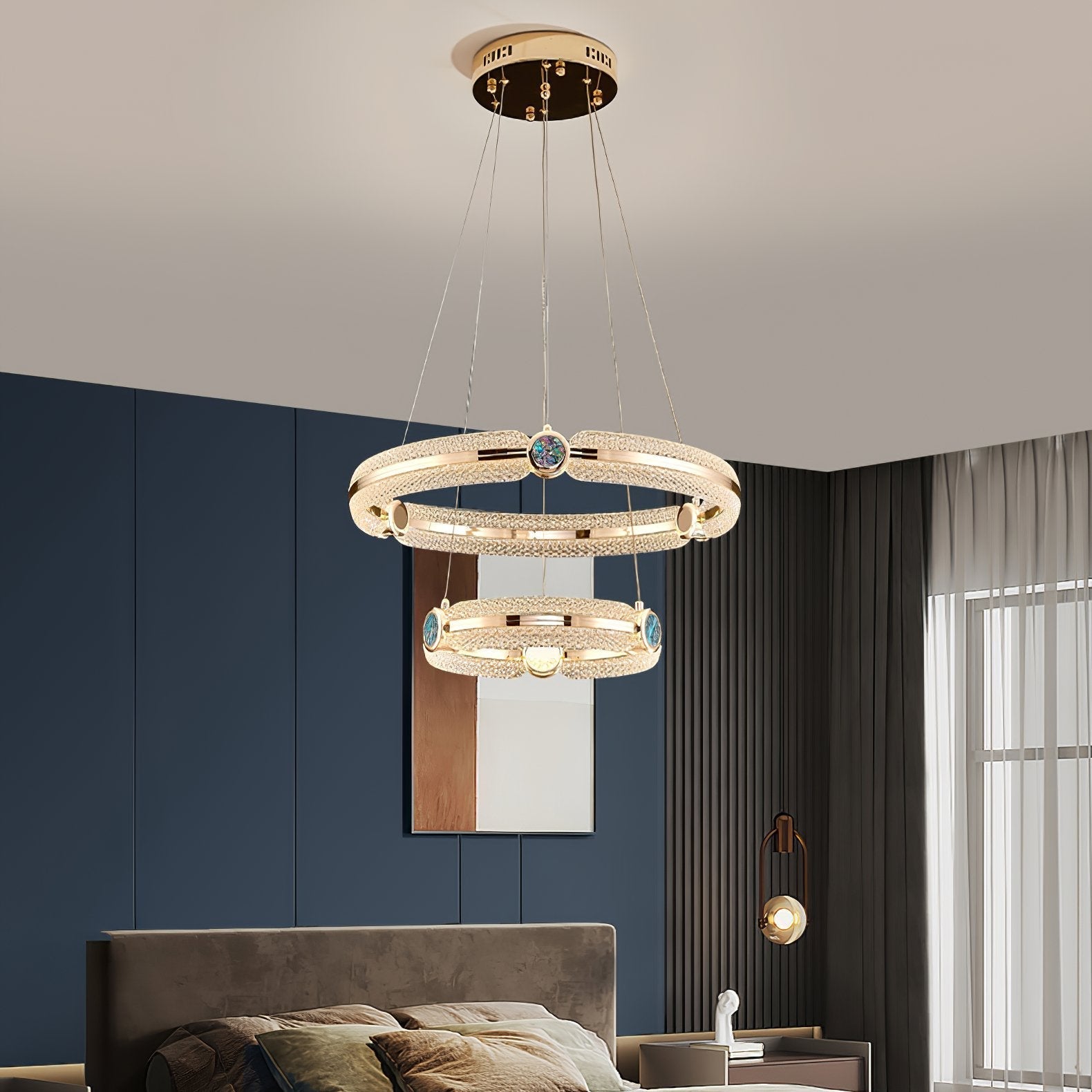 Aurora Chandelier Creative Ring-Neutral Decor