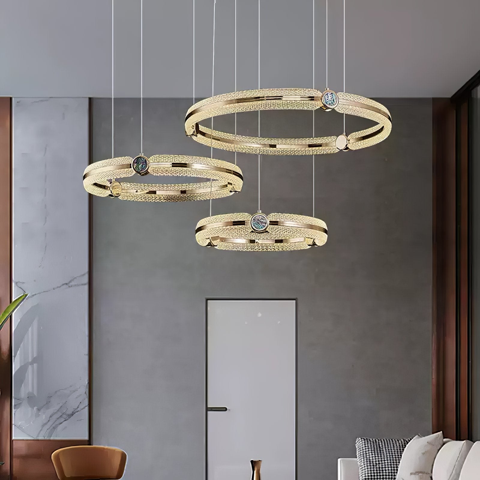 Aurora Chandelier Creative Ring-Neutral Decor