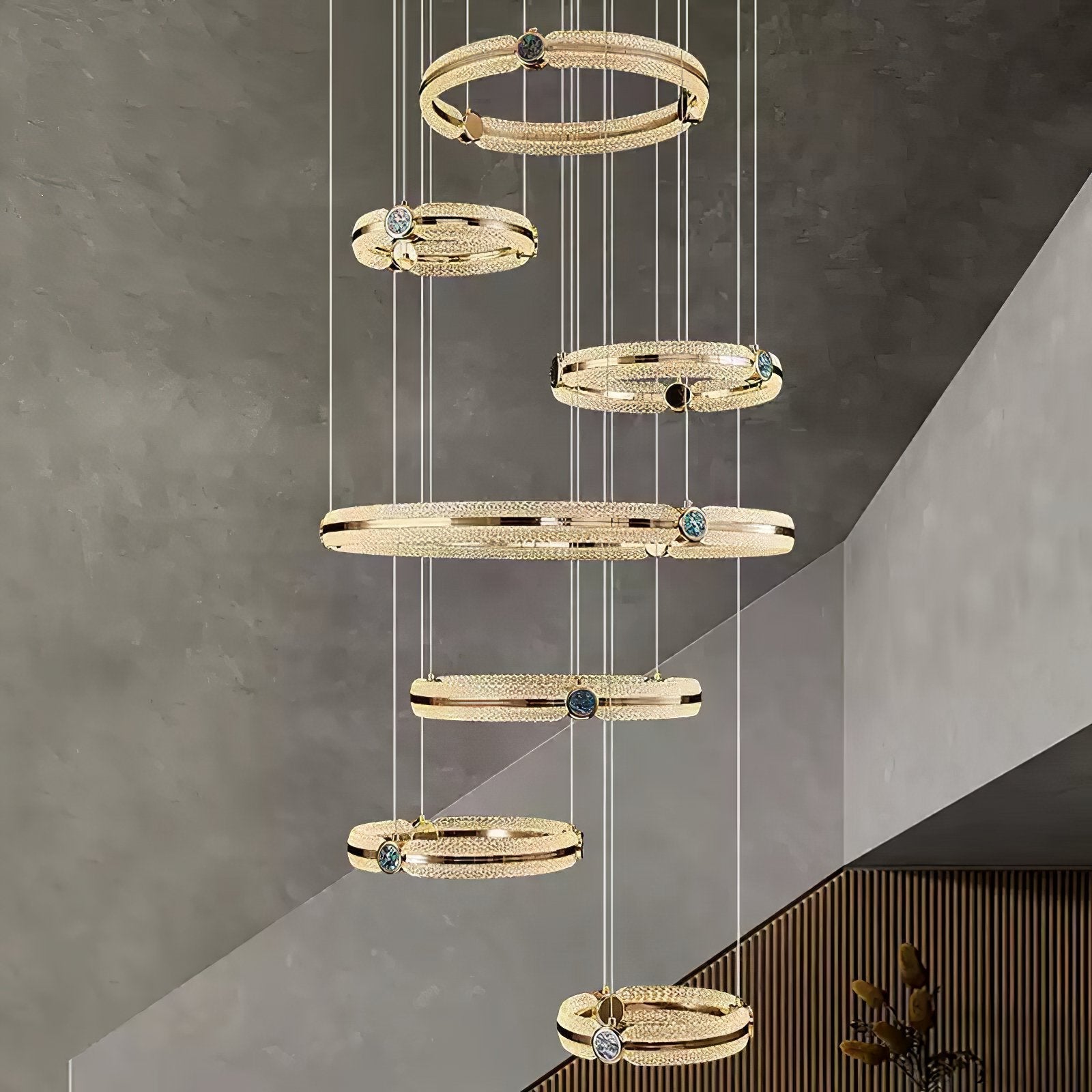 Aurora Chandelier Creative Ring-Neutral Decor