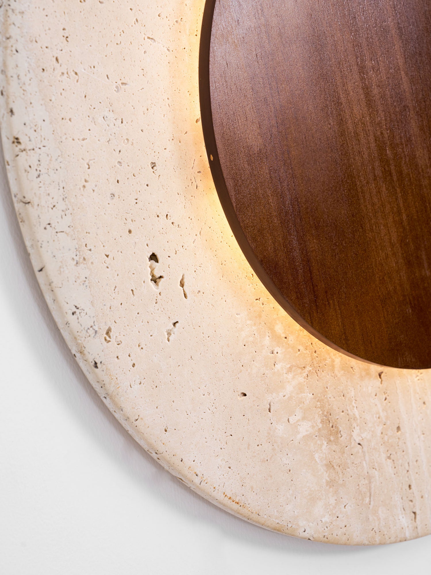 Crescent Halo Plug-in Wall Sconce-Neutral Decor