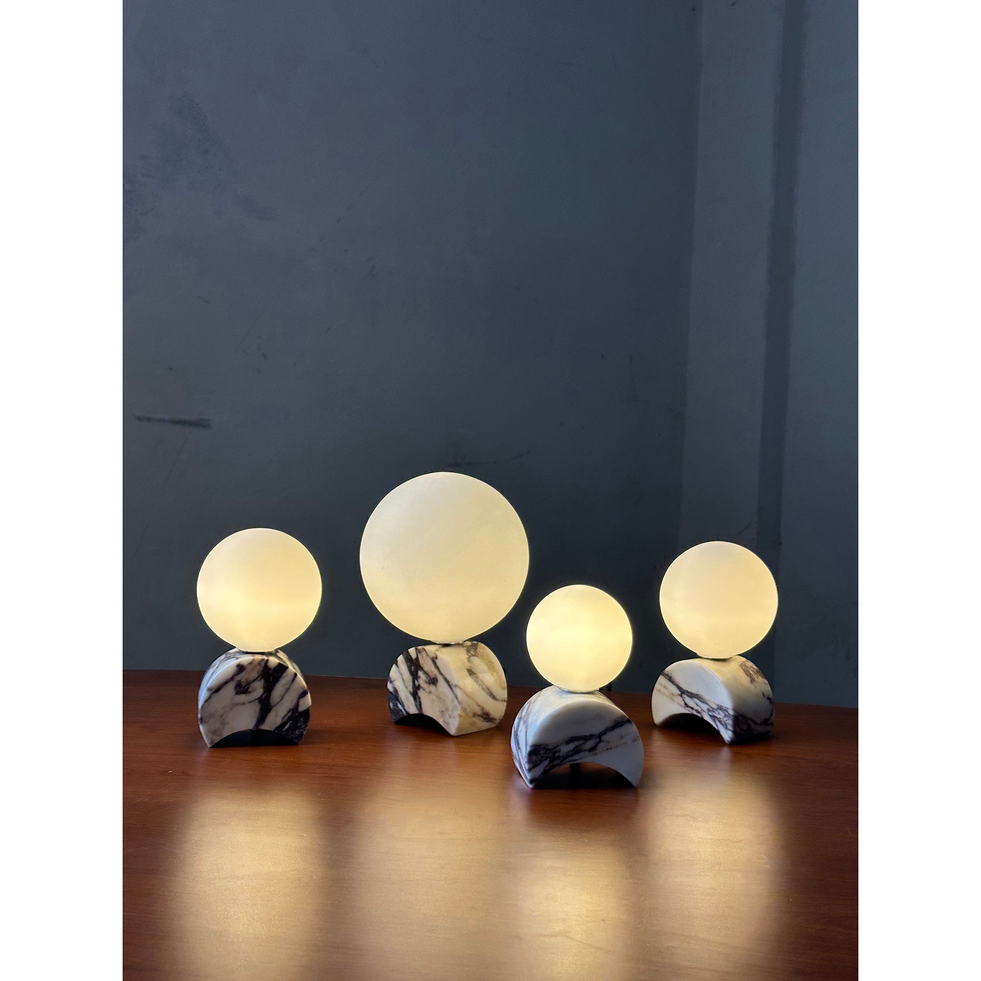 Crescent Marble Table Lamp