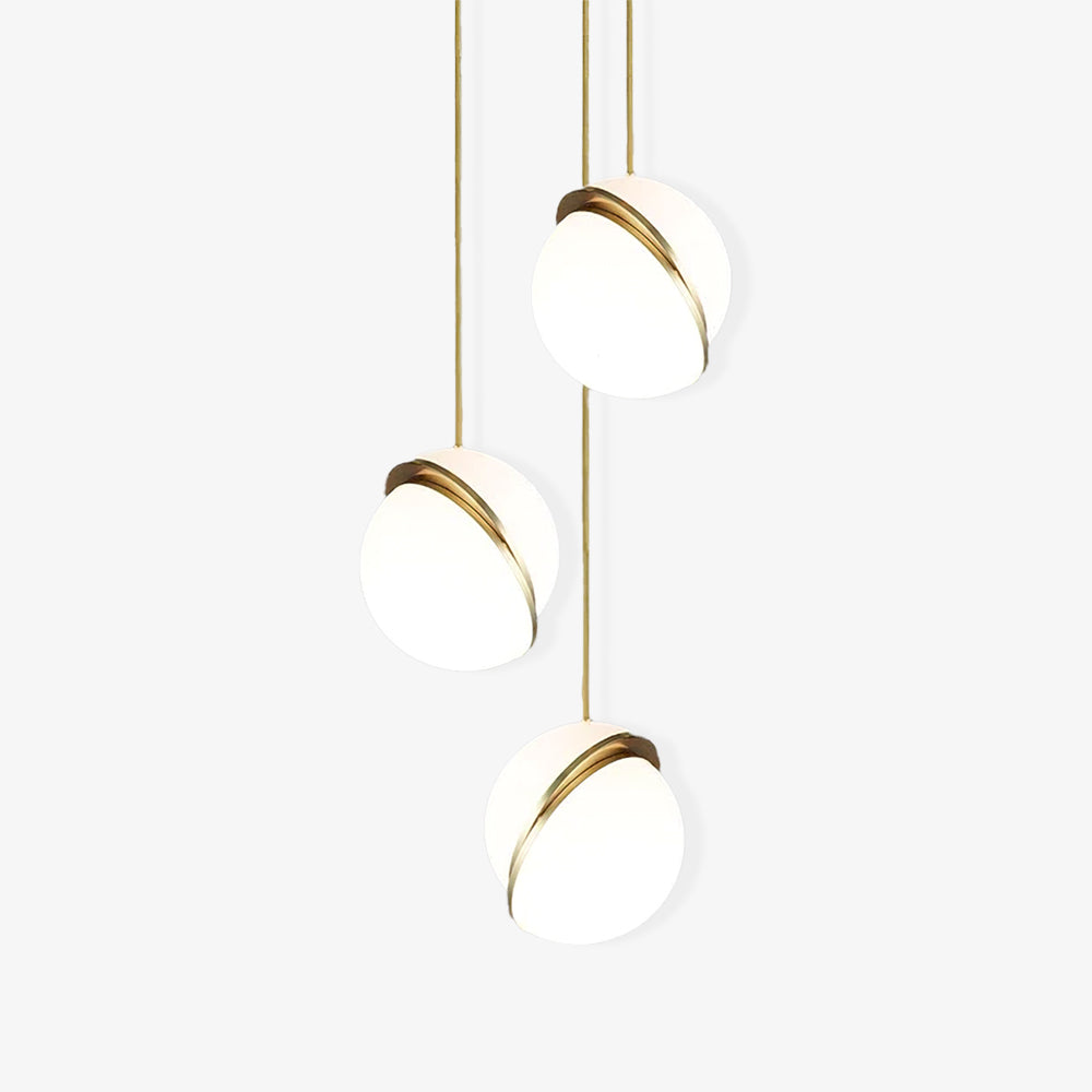 Cavira Pendant Minimalistic Glass Lamp-Neutral Decor