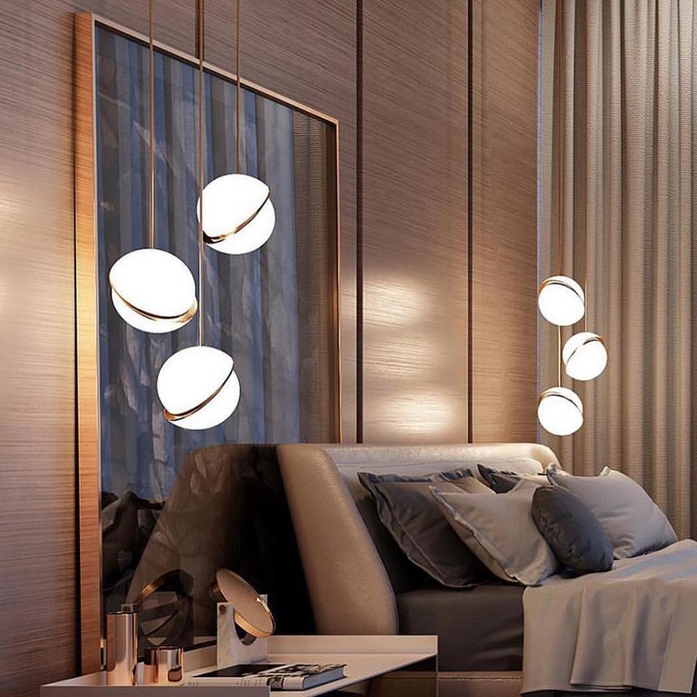 Cavira Pendant Minimalistic Glass Lamp-Neutral Decor