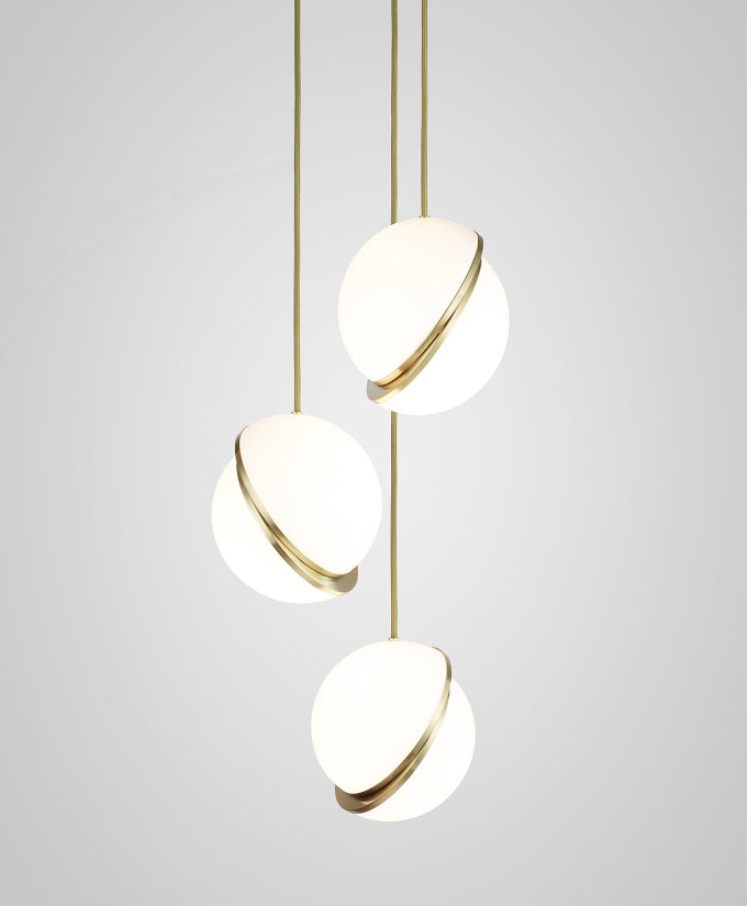 Cavira Pendant Minimalistic Glass Lamp-Neutral Decor