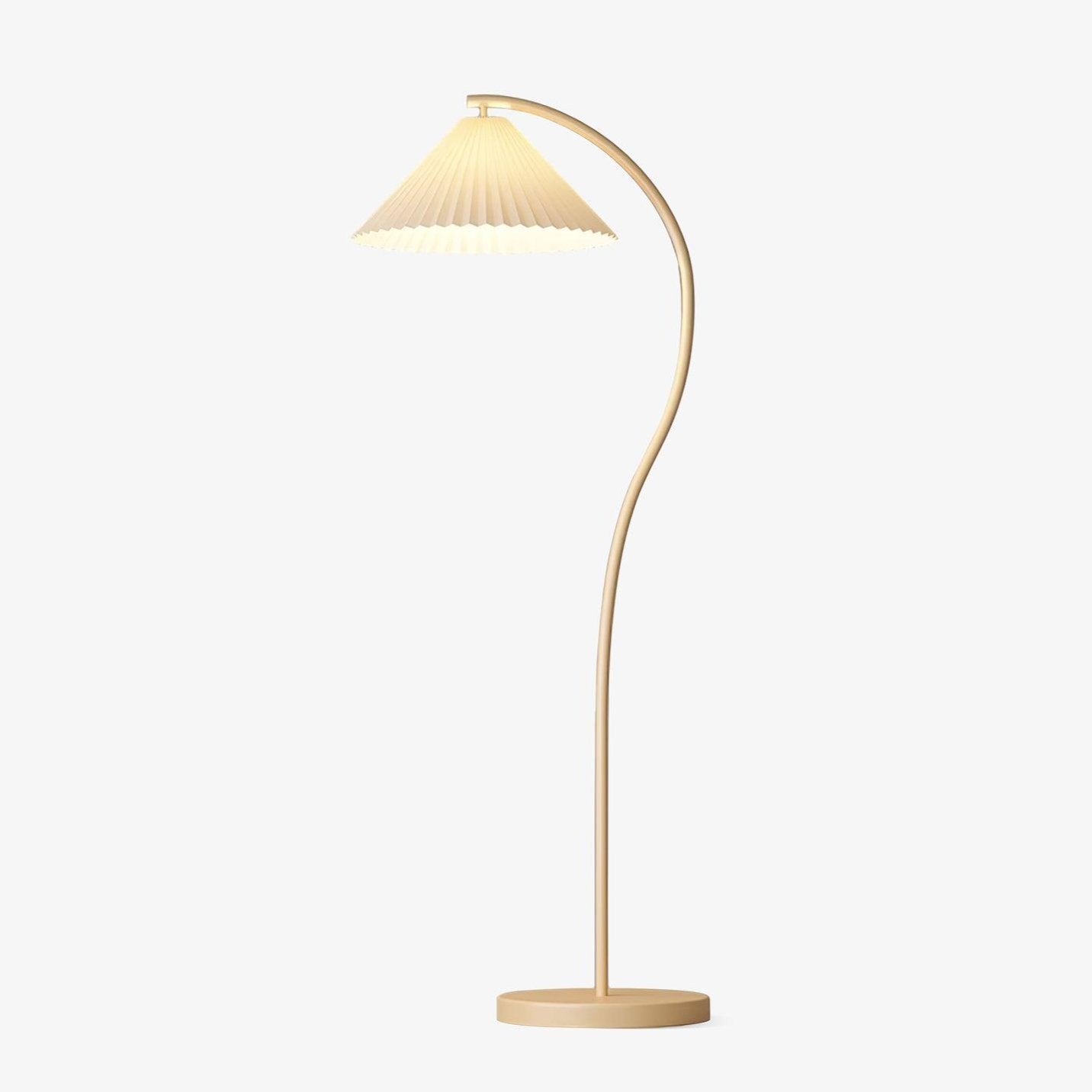 Fyrel Minimalist Fabric Floor Lamp-Neutral Decor