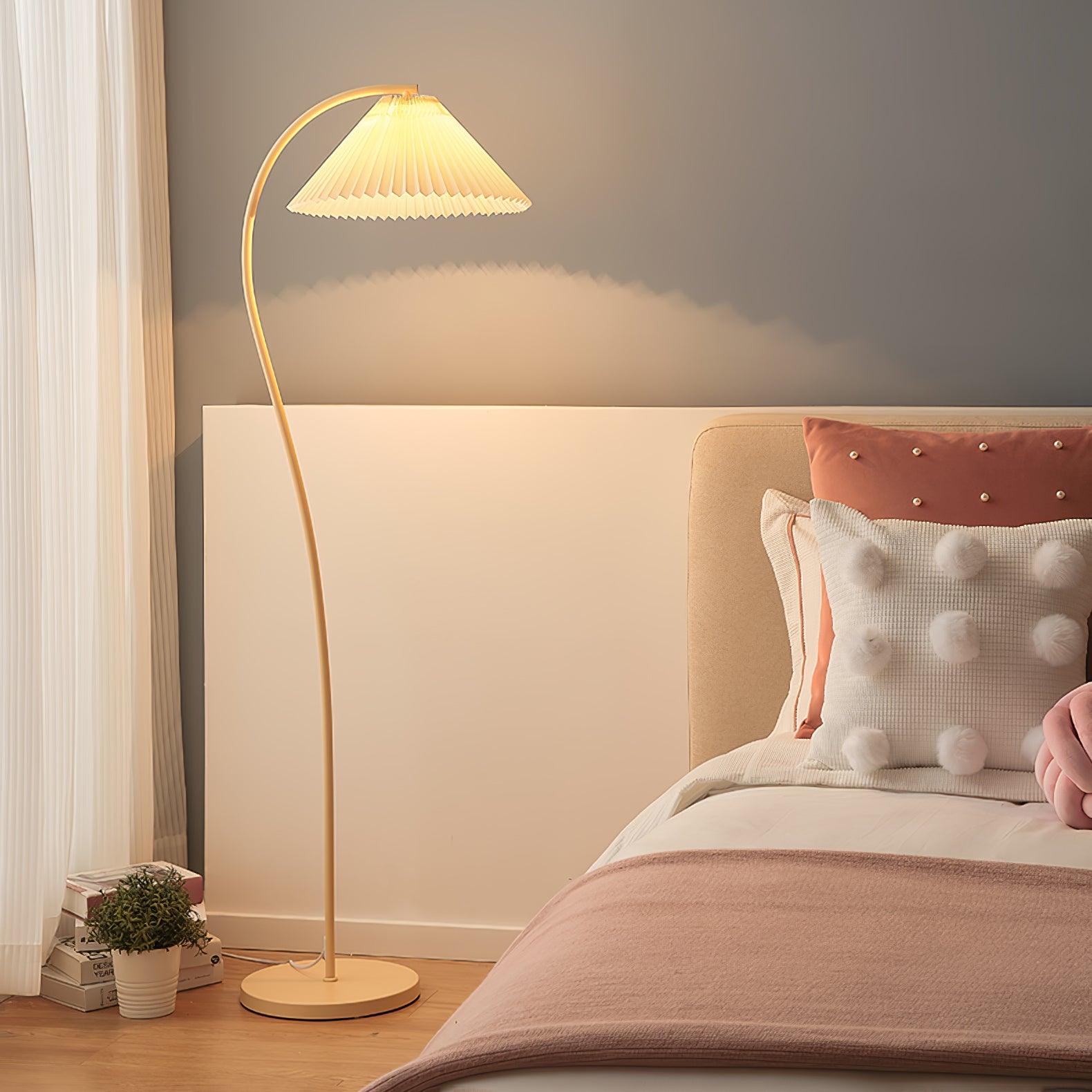 Fyrel Minimalist Fabric Floor Lamp-Neutral Decor