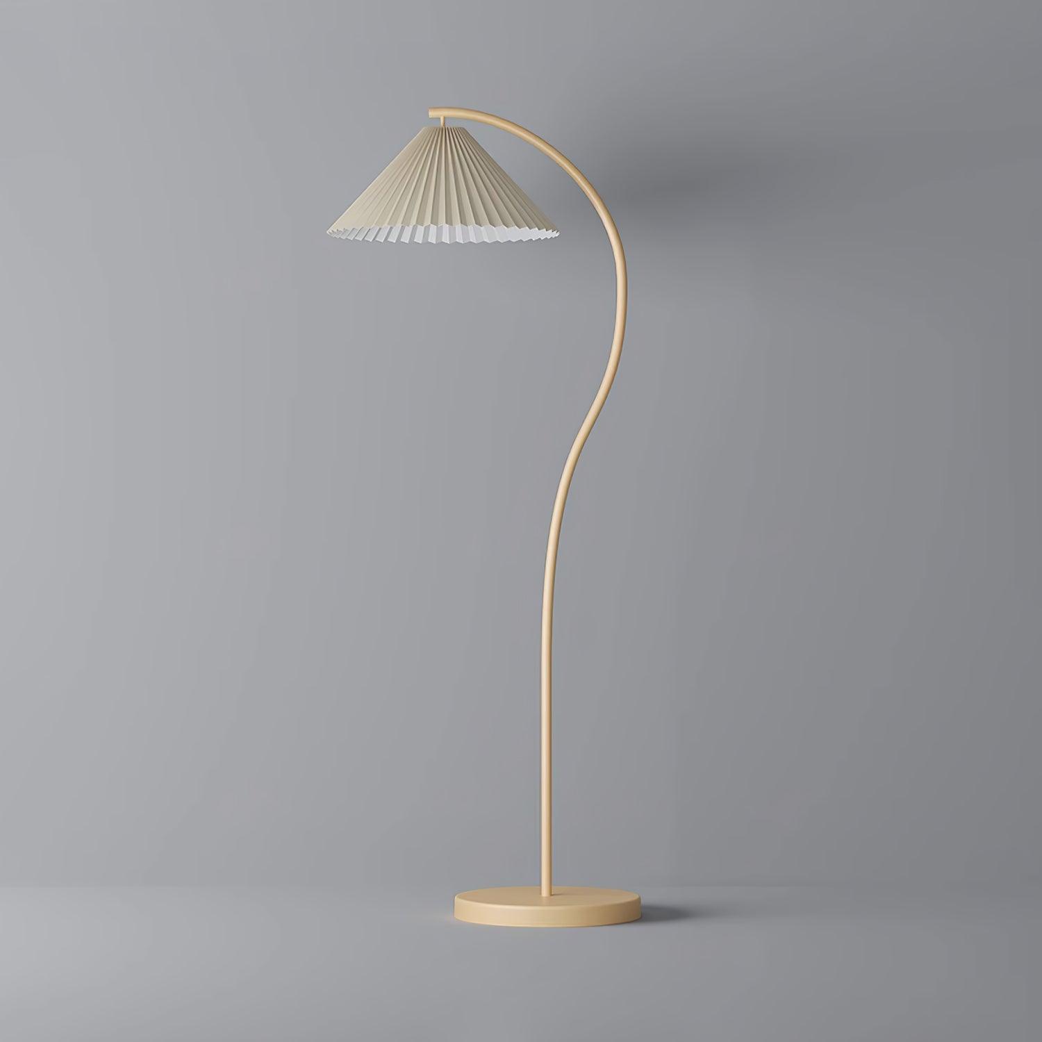 Fyrel Minimalist Fabric Floor Lamp-Neutral Decor