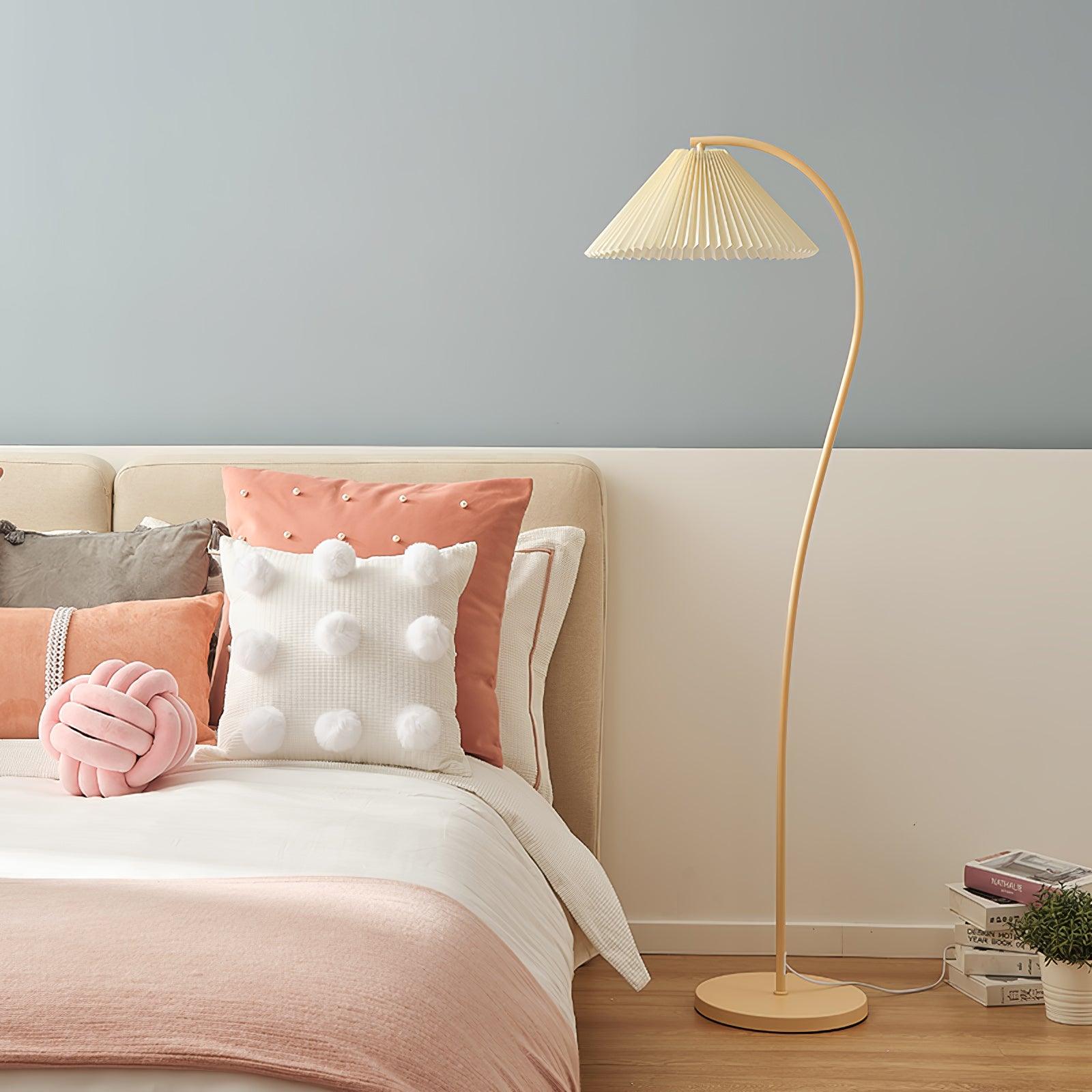 Fyrel Minimalist Fabric Floor Lamp-Neutral Decor