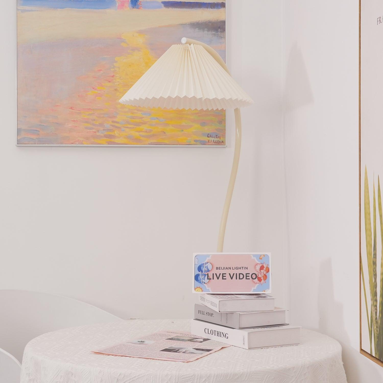 Fyrel Minimalist Fabric Floor Lamp-Neutral Decor