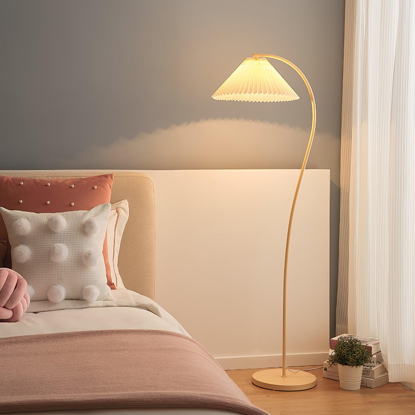 Fyrel Minimalist Fabric Floor Lamp-Neutral Decor