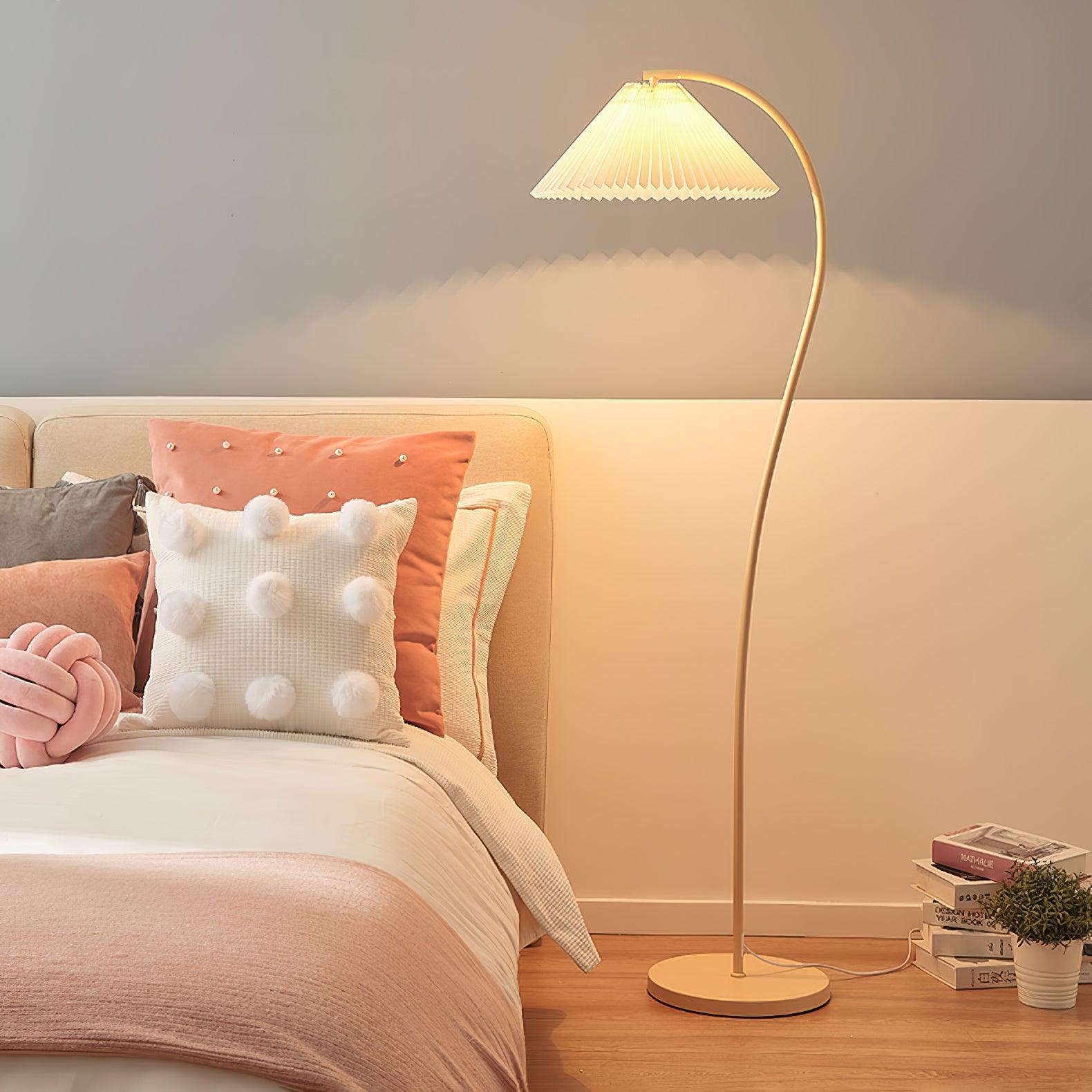 Fyrel Minimalist Fabric Floor Lamp-Neutral Decor