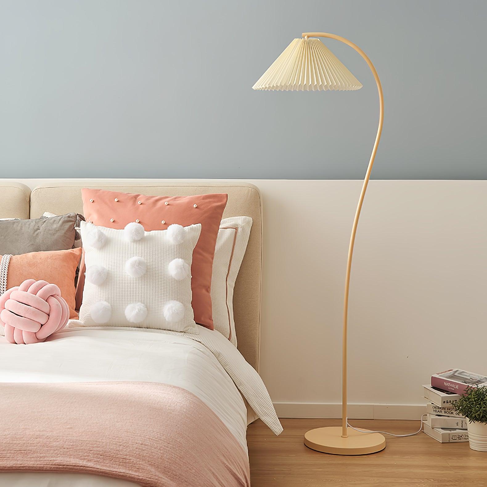 Fyrel Minimalist Fabric Floor Lamp-Neutral Decor