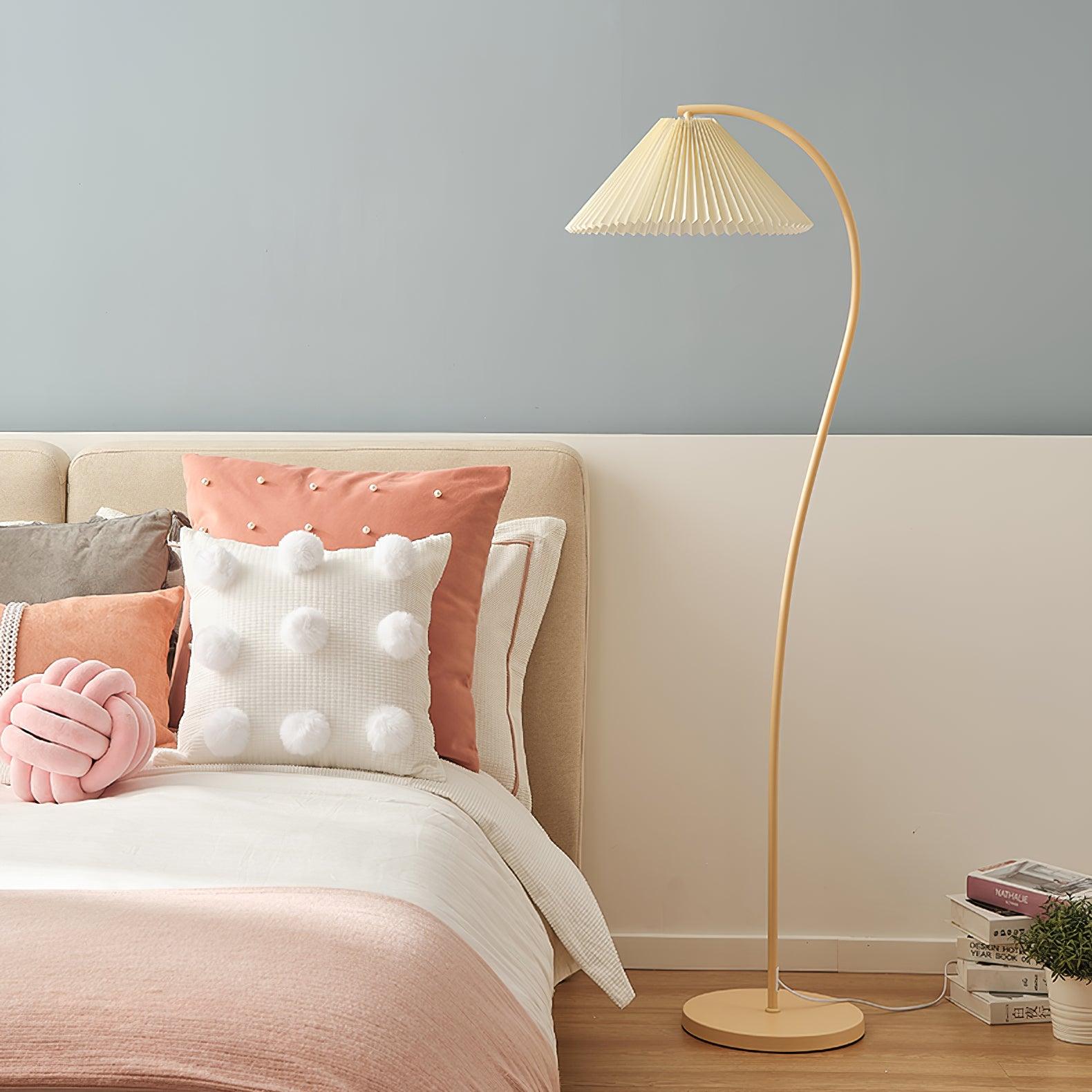 Fyrel Minimalist Fabric Floor Lamp-Neutral Decor