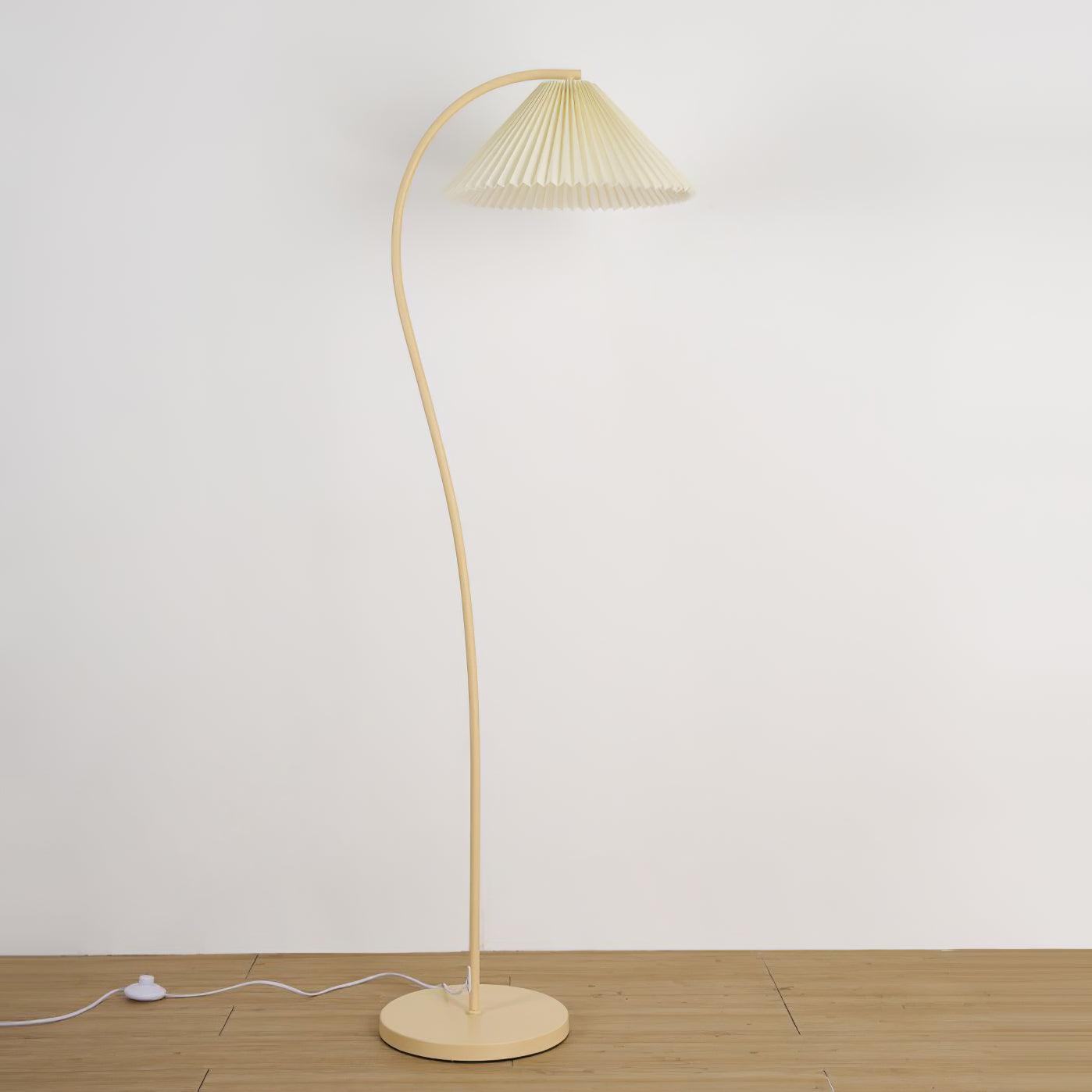 Fyrel Minimalist Fabric Floor Lamp-Neutral Decor