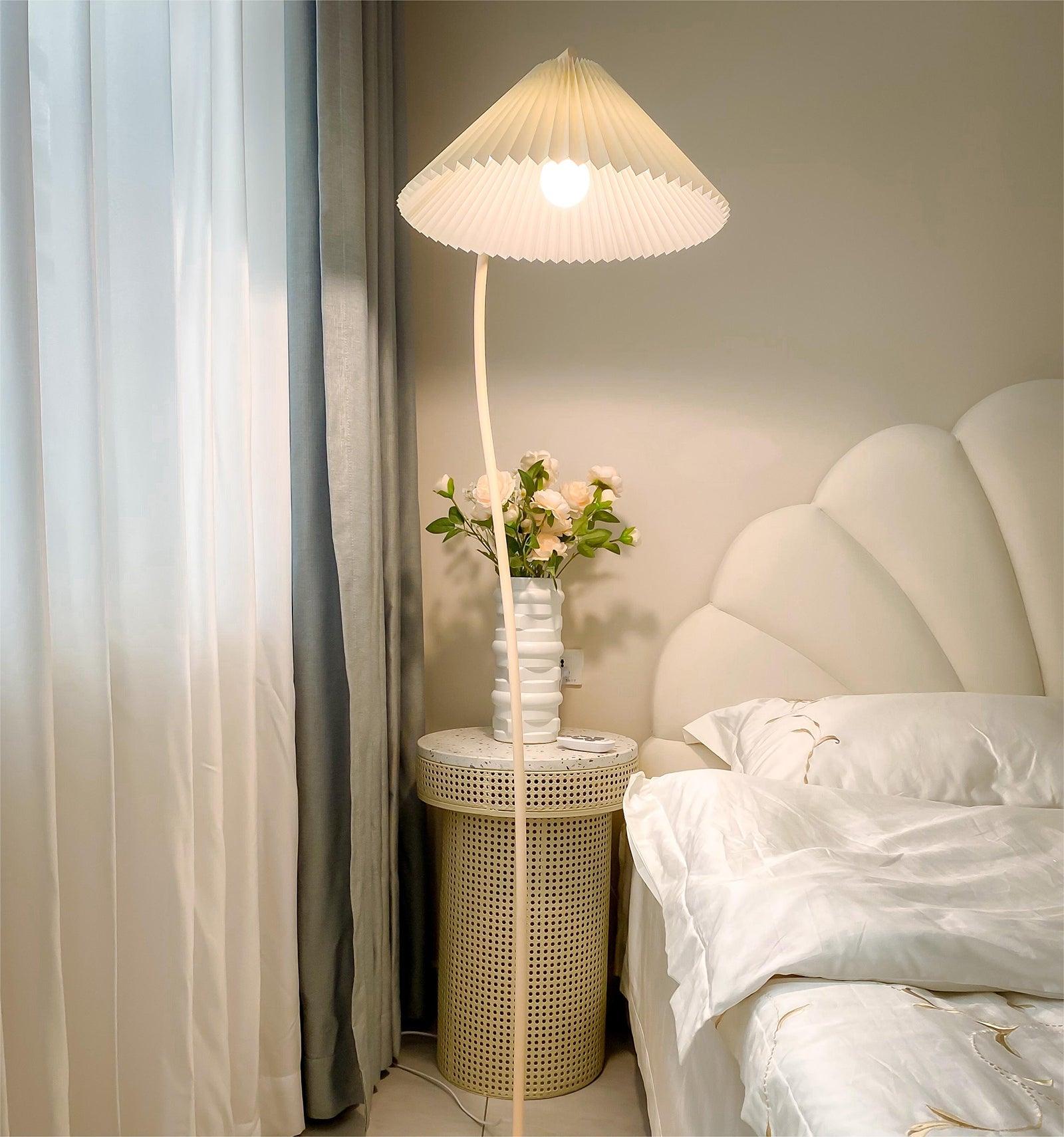 Fyrel Minimalist Fabric Floor Lamp-Neutral Decor