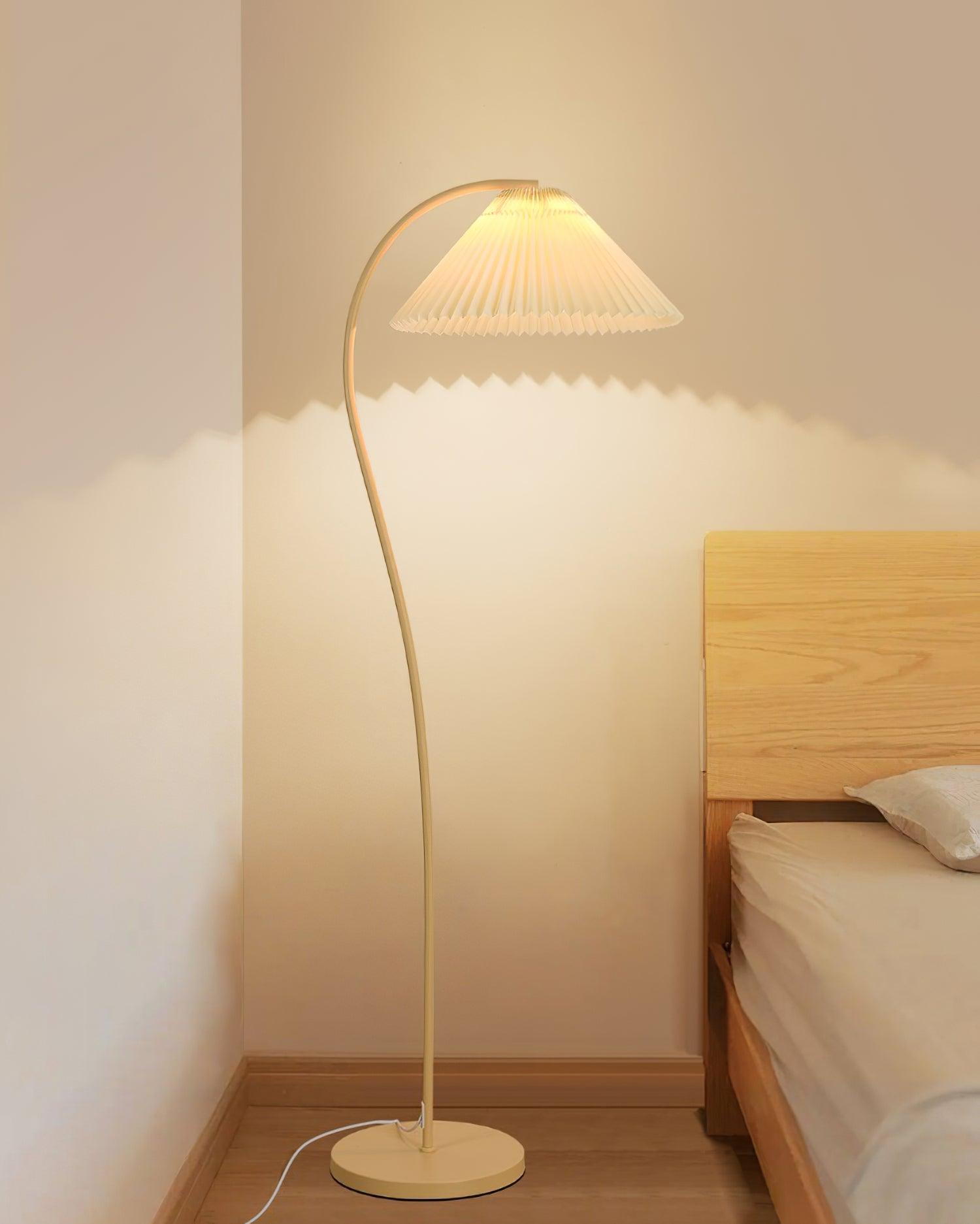 Fyrel Minimalist Fabric Floor Lamp-Neutral Decor