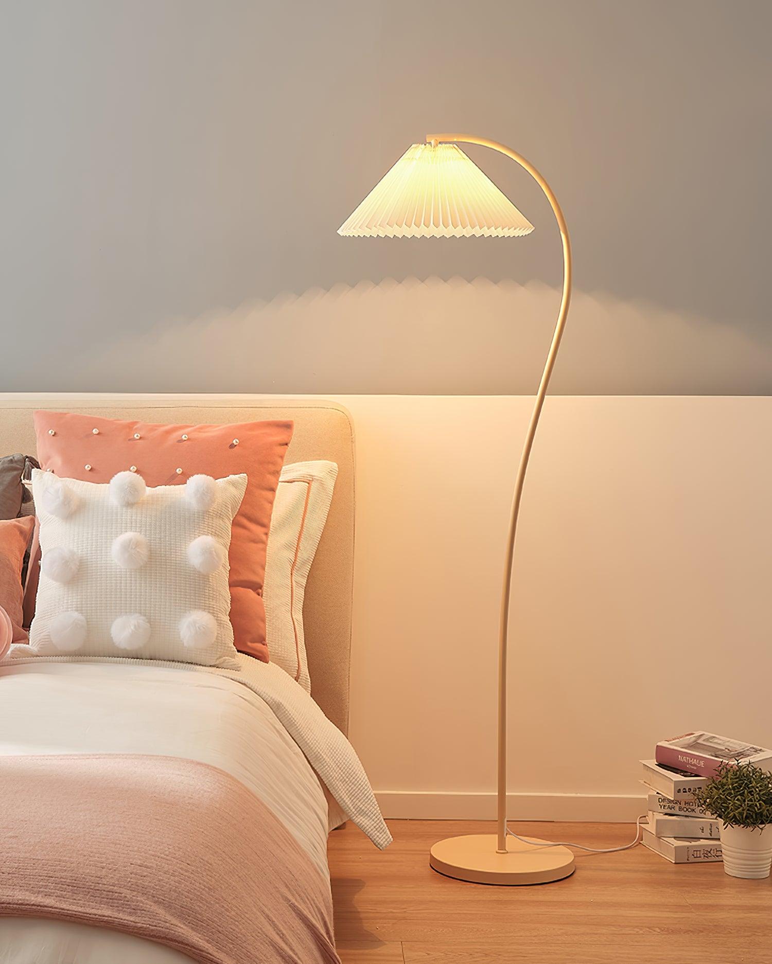 Fyrel Minimalist Fabric Floor Lamp-Neutral Decor
