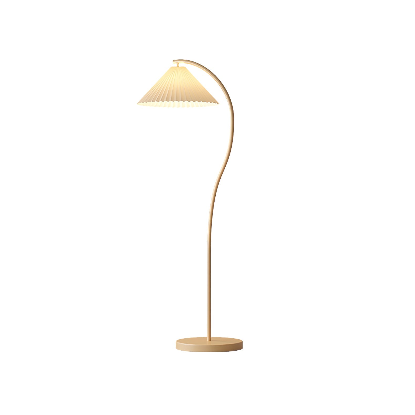 Fyrel Minimalist Fabric Floor Lamp-Neutral Decor