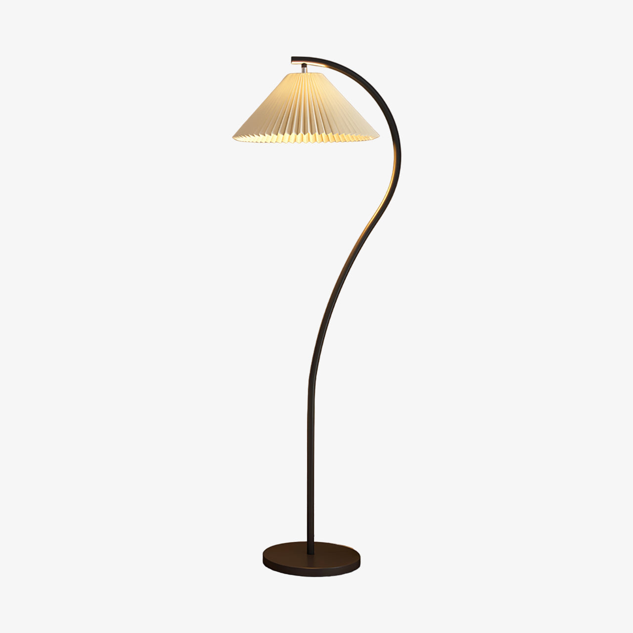 Fyrel Minimalist Fabric Floor Lamp-Neutral Decor