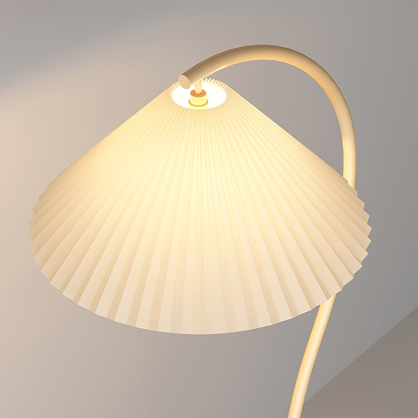 Fyrel Minimalist Fabric Floor Lamp-Neutral Decor