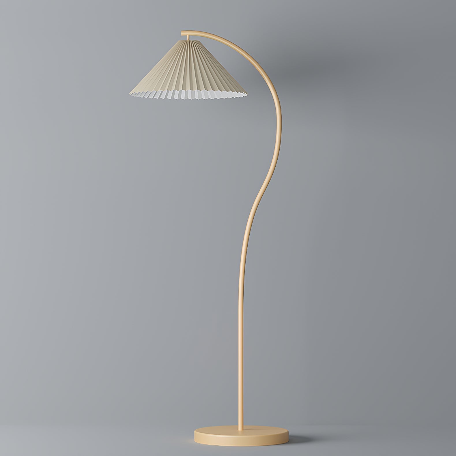 Fyrel Minimalist Fabric Floor Lamp-Neutral Decor