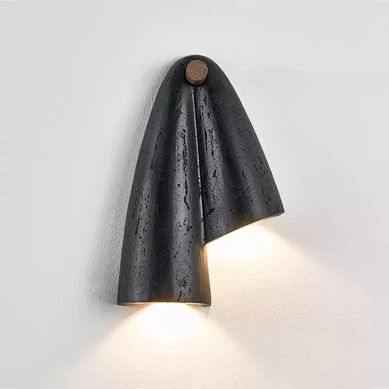 Kora Modern Black Travertine Wall Lamp-Neutral Decor