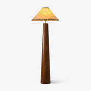 Kaelin Wooden Column Floor Lamp-Neutral Decor