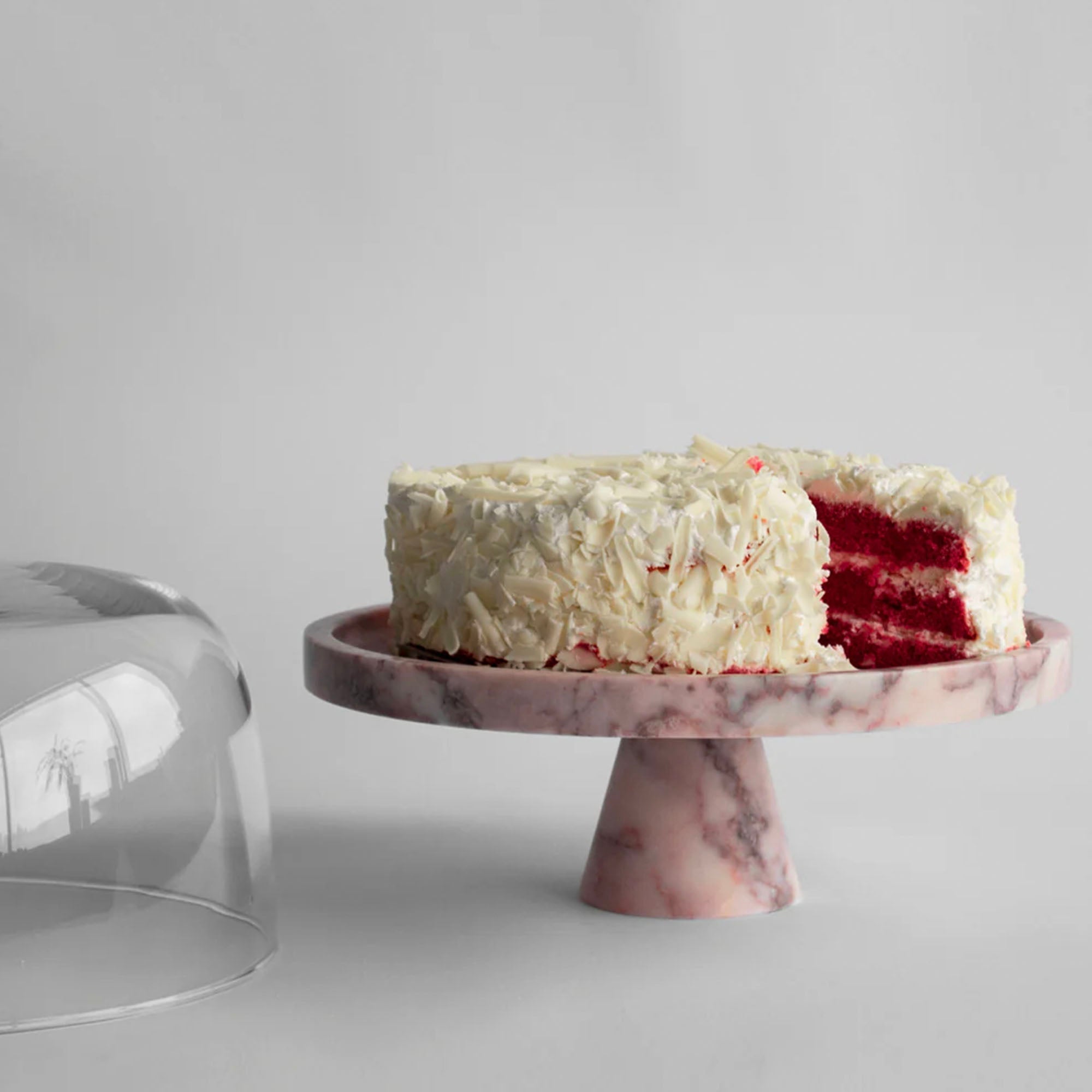 Tesk Marquina Marble Pedestal Tray-Neutral Decor