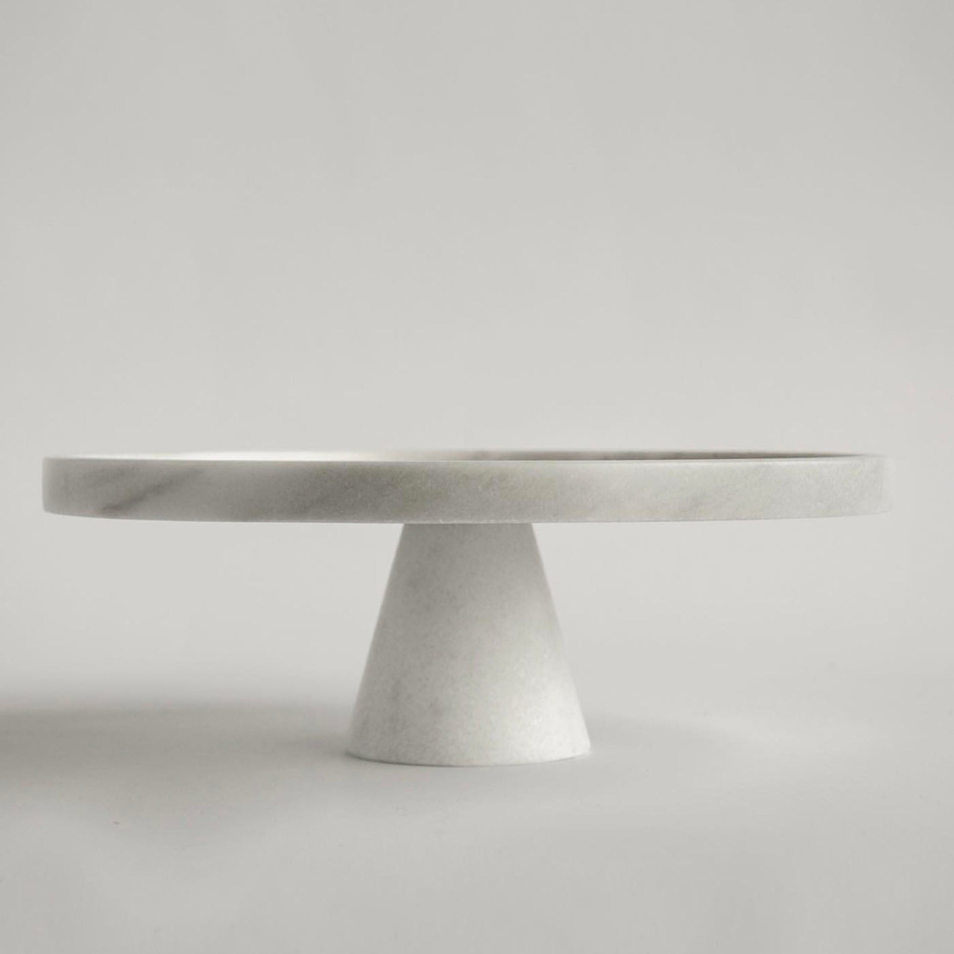 Tesk Marquina Marble Pedestal Tray-Neutral Decor