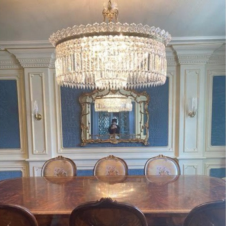 Xelra Chandelier Brass & Crystal - Neutralighting
