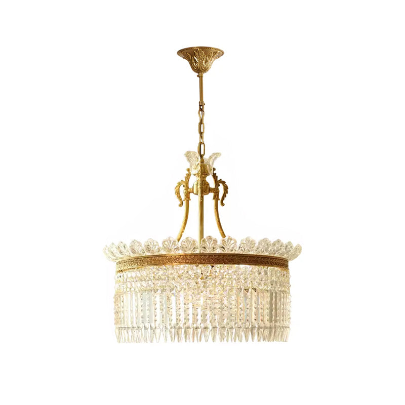 Xelra Chandelier Brass & Crystal - Neutralighting