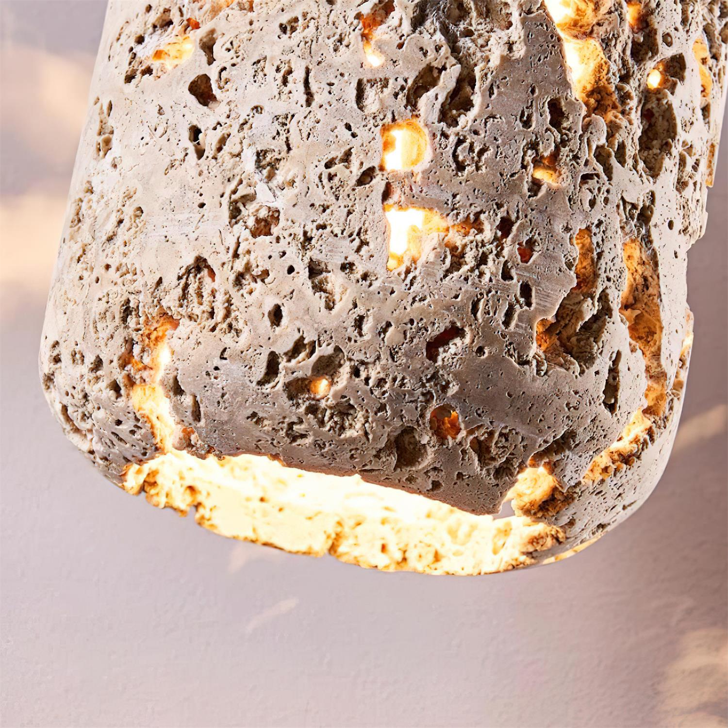 Eryno Concrete Travertine Pendant Light