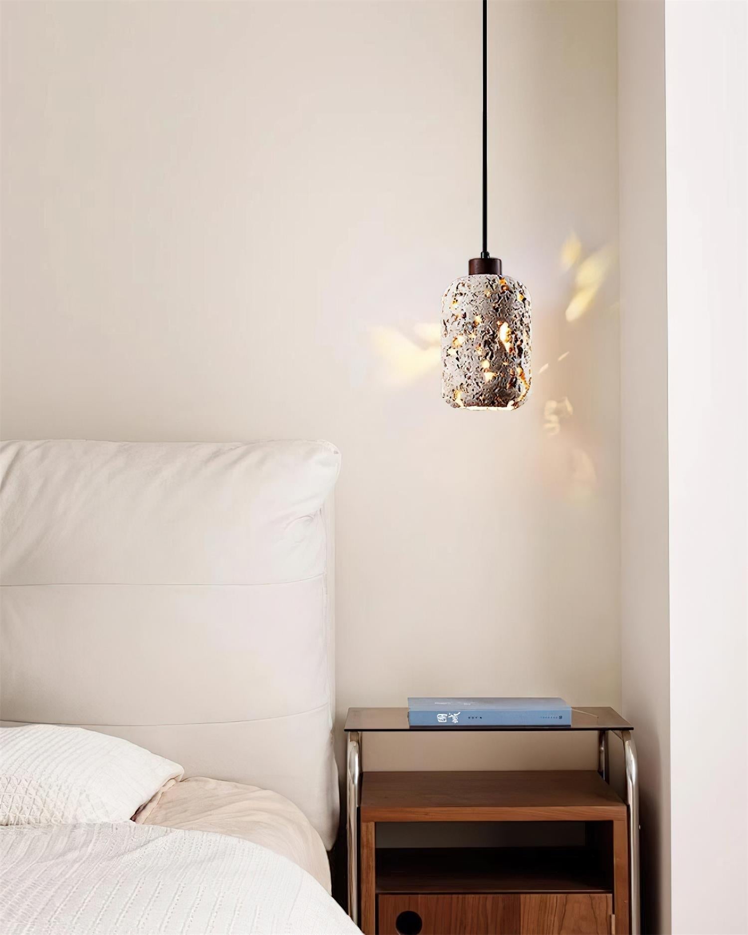 Eryno Concrete Travertine Pendant Light