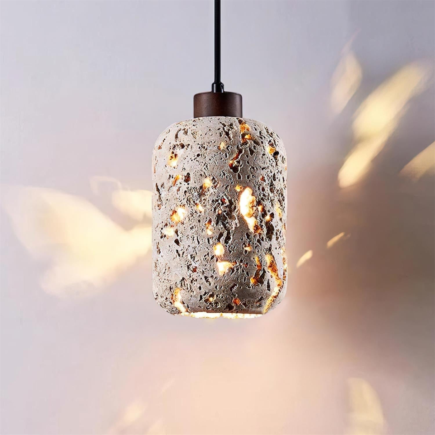 Eryno Concrete Travertine Pendant Light
