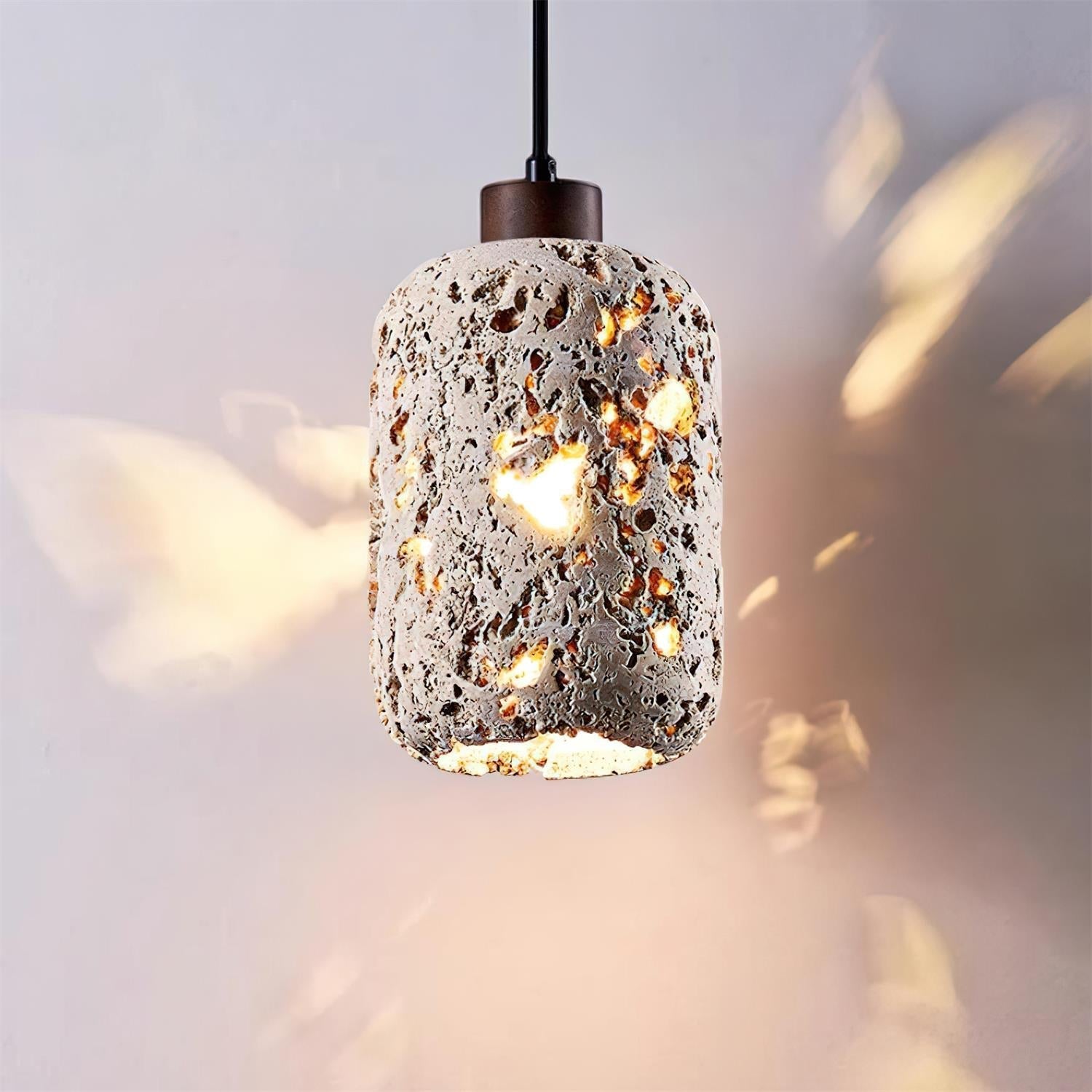 Eryno Concrete Travertine Pendant Light