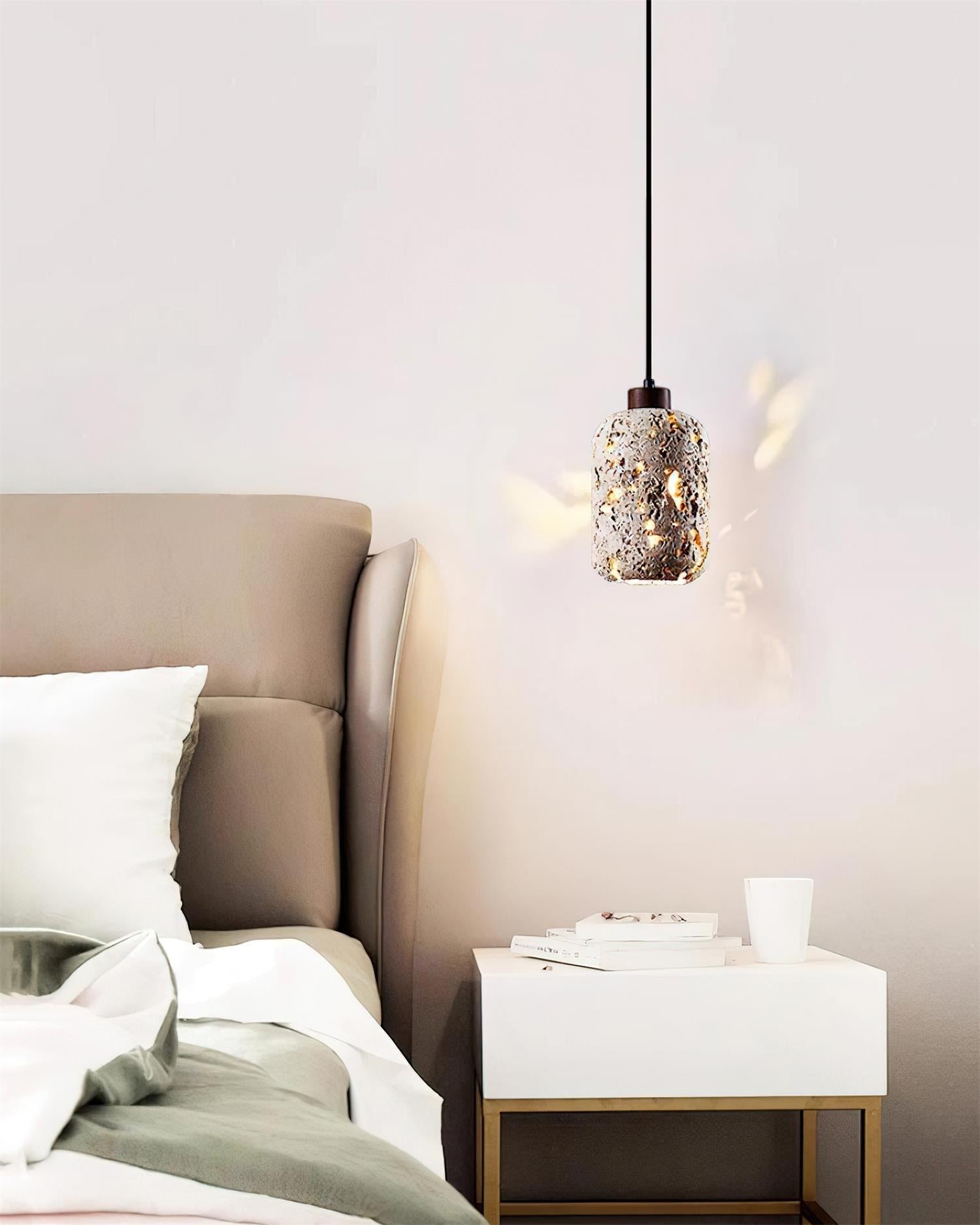 Eryno Concrete Travertine Pendant Light