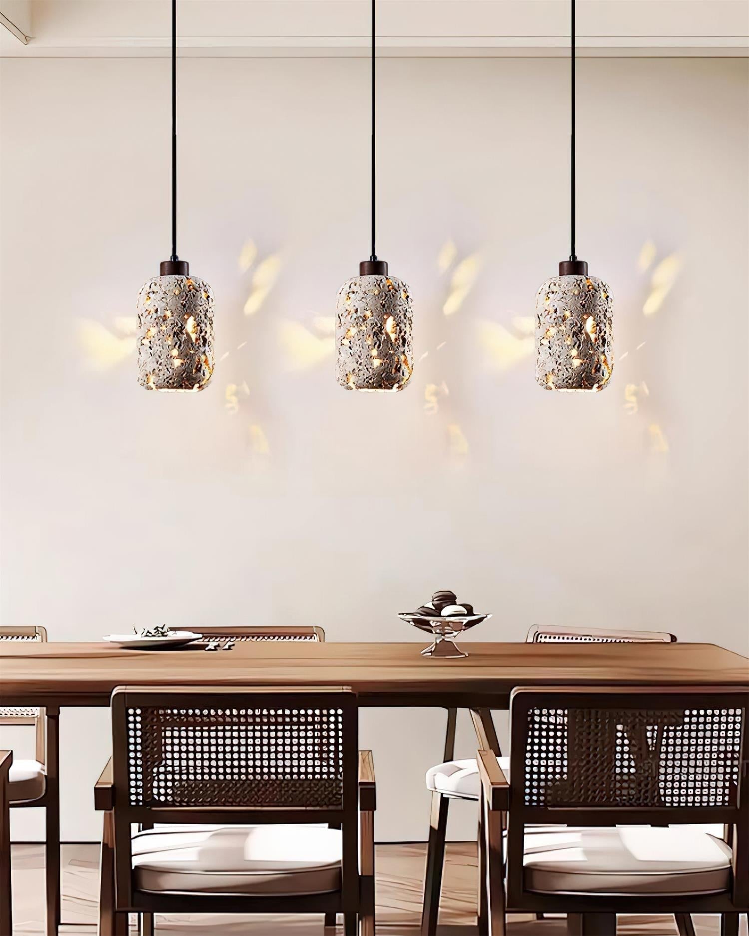 Eryno Concrete Travertine Pendant Light