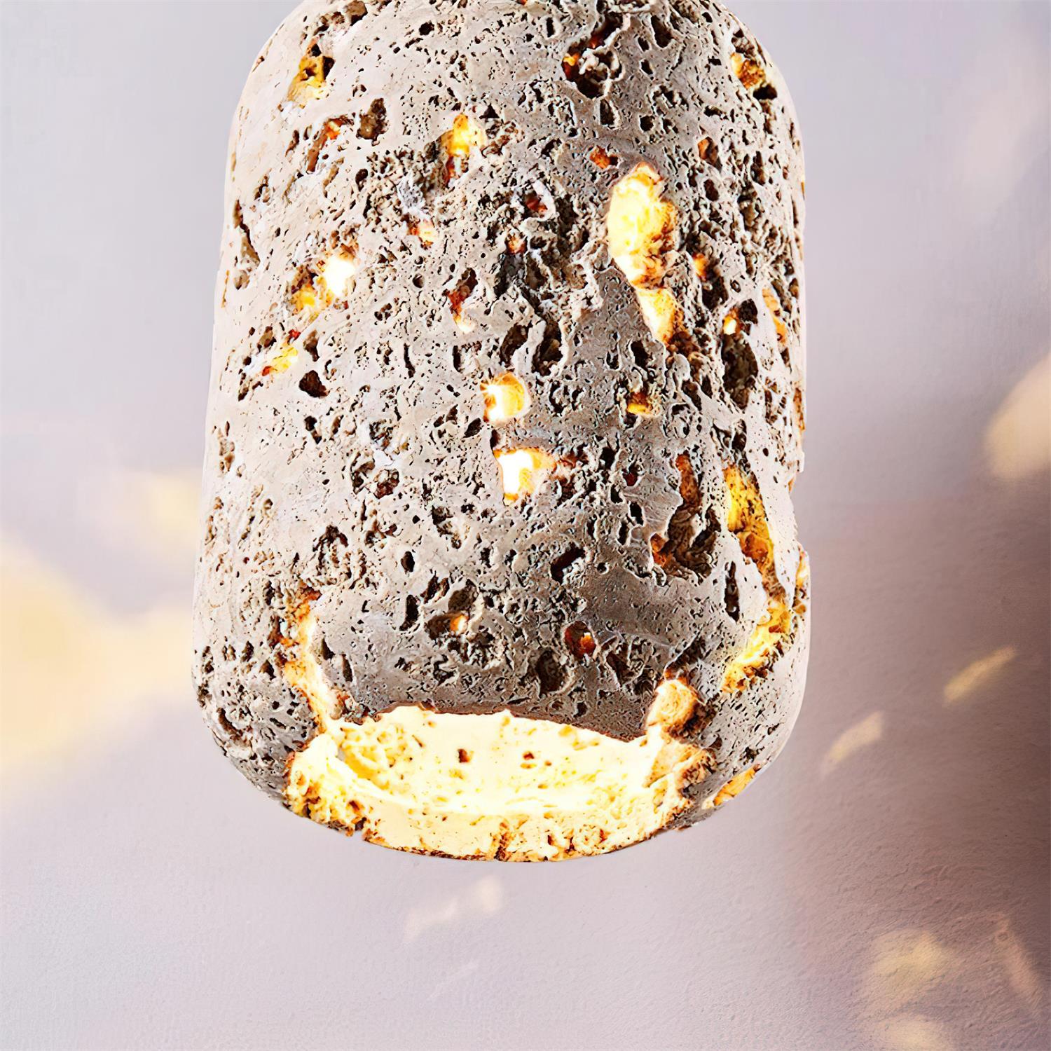 Eryno Concrete Travertine Pendant Light