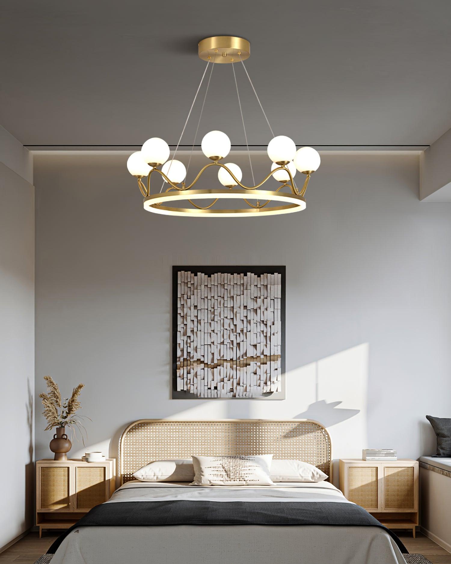 Clara Luxury Glass Chandelier-Neutral Decor