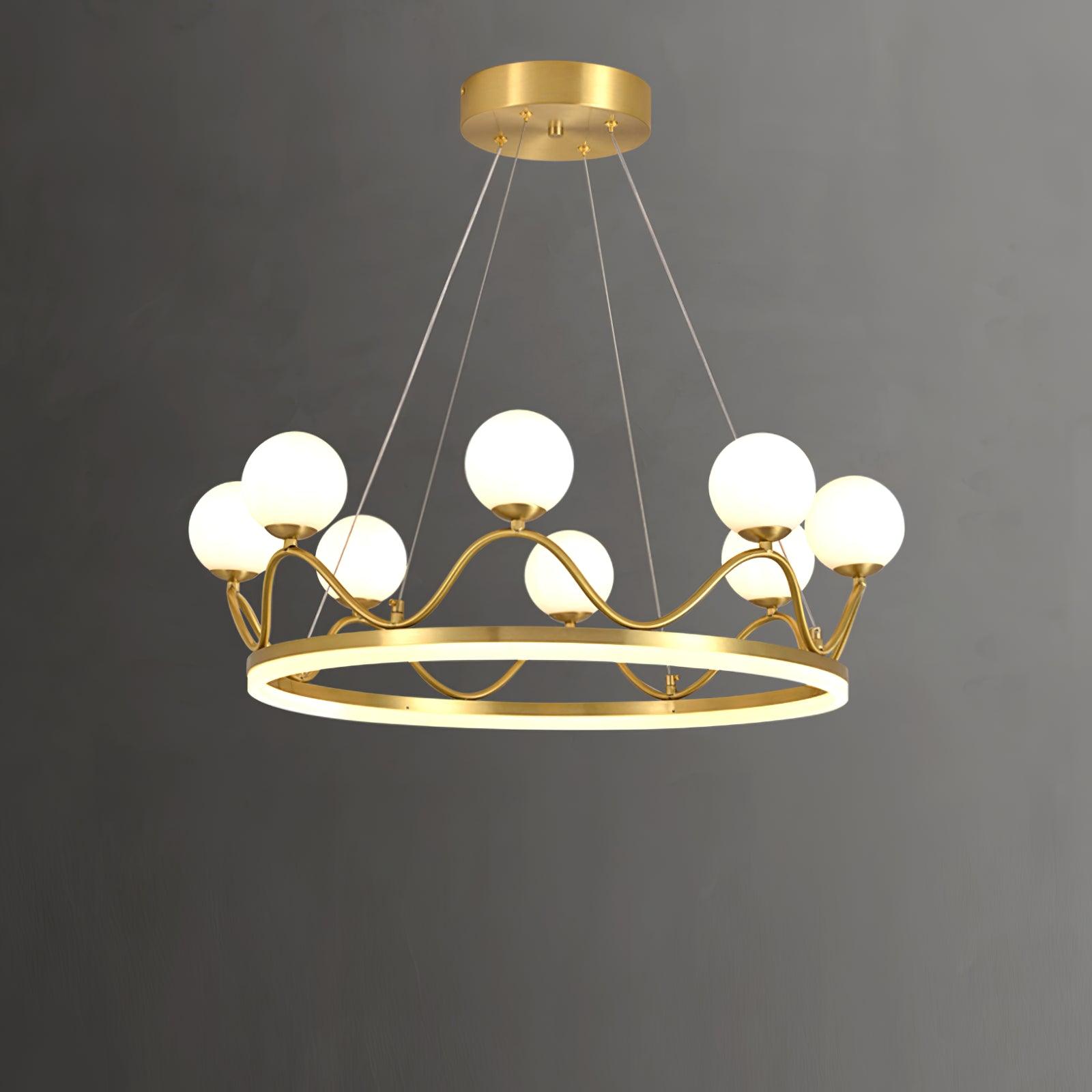 Clara Luxury Glass Chandelier-Neutral Decor