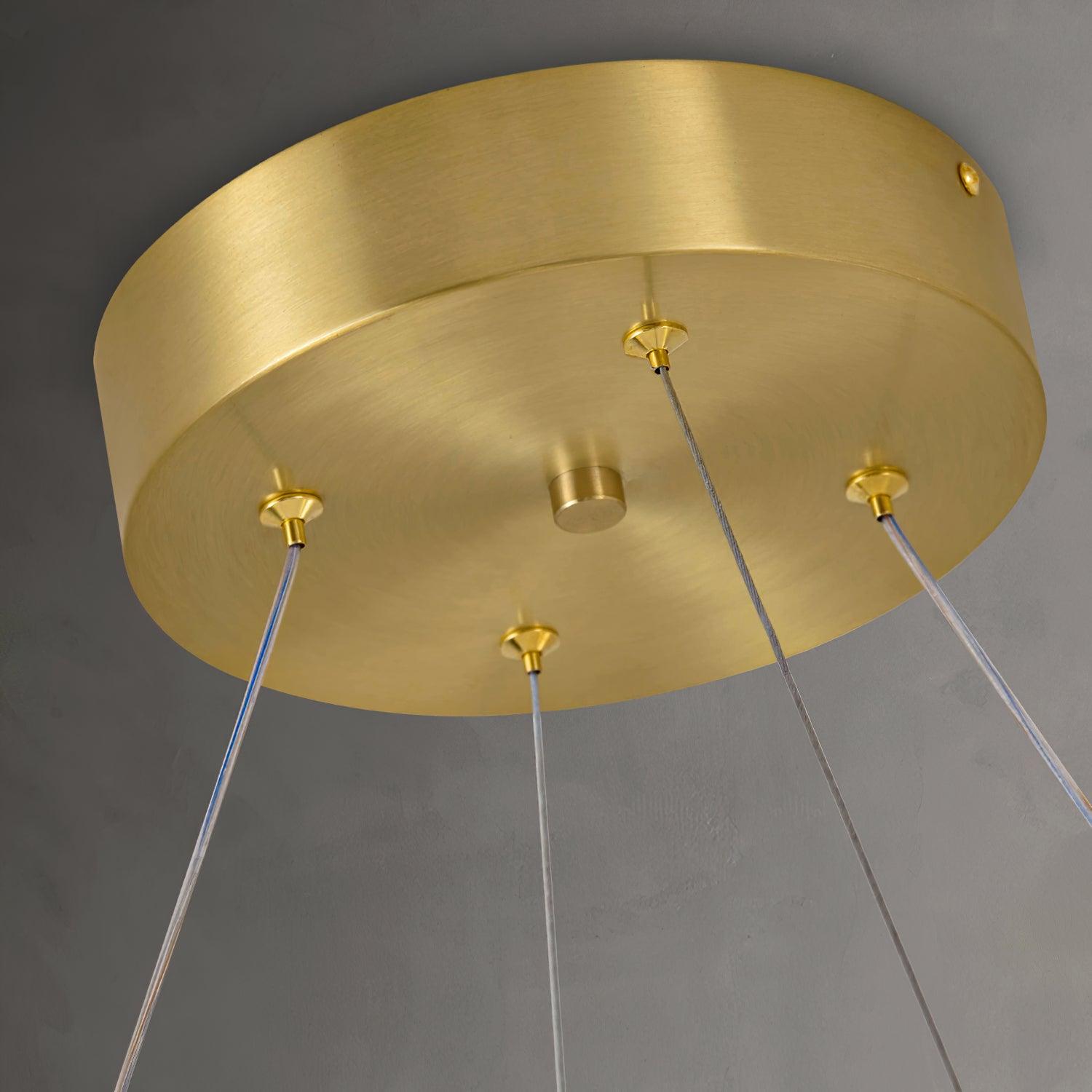 Clara Luxury Glass Chandelier-Neutral Decor