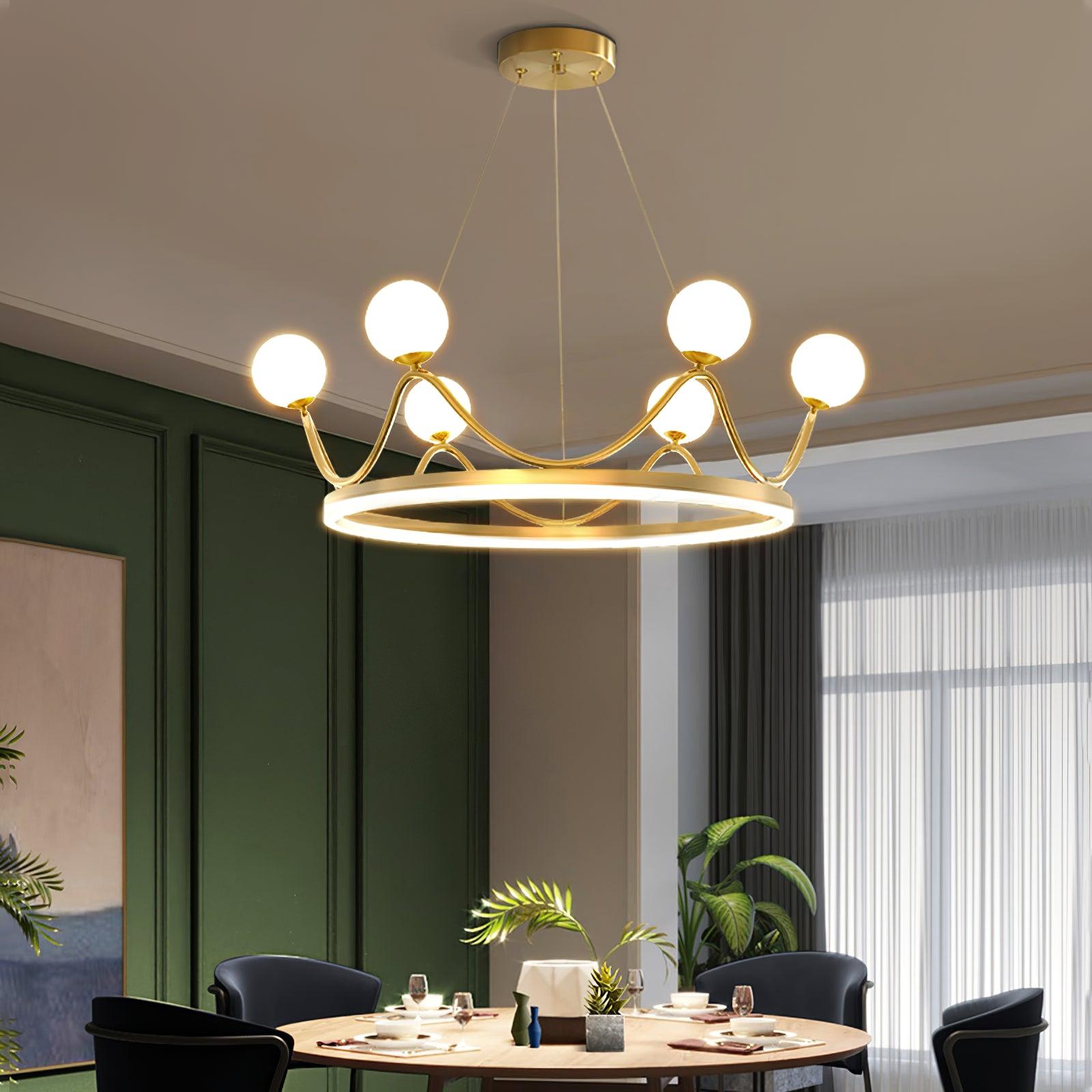 Clara Luxury Glass Chandelier-Neutral Decor