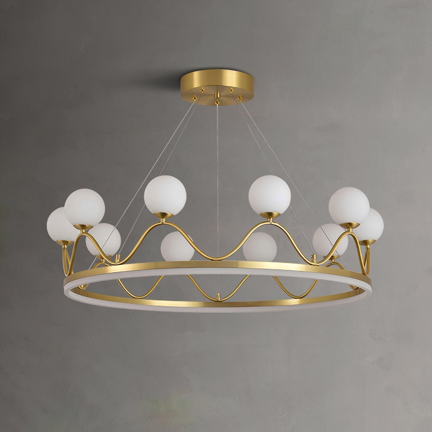 Clara Luxury Glass Chandelier-Neutral Decor