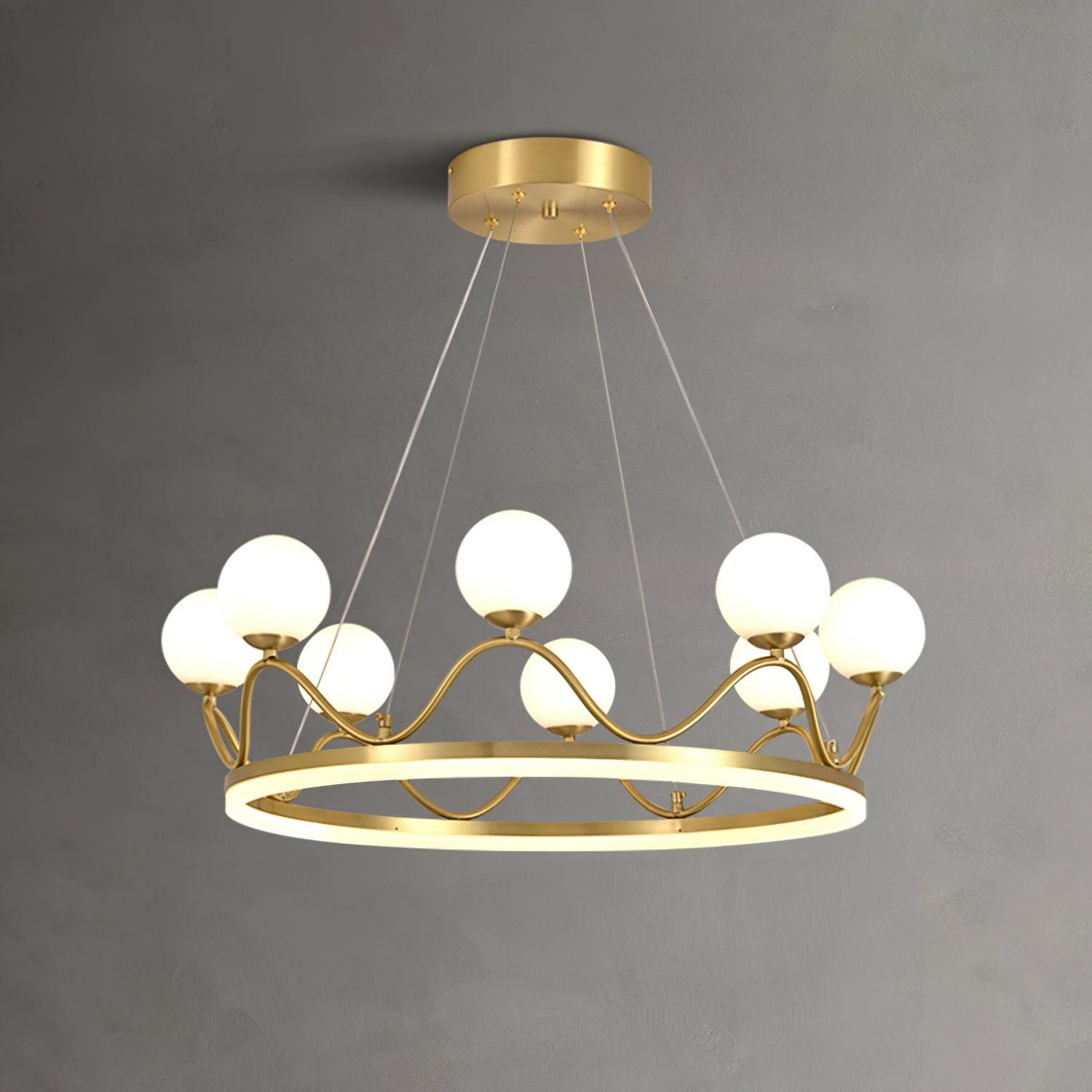 Clara Luxury Glass Chandelier-Neutral Decor