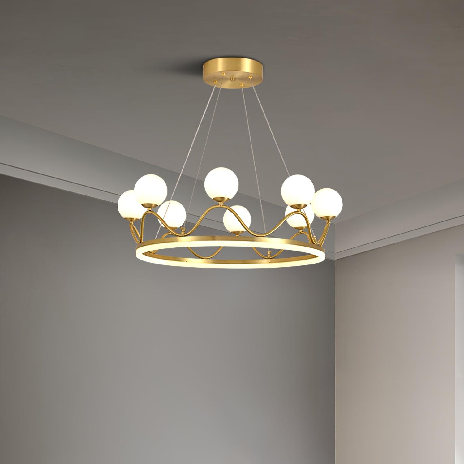 Clara Luxury Glass Chandelier-Neutral Decor