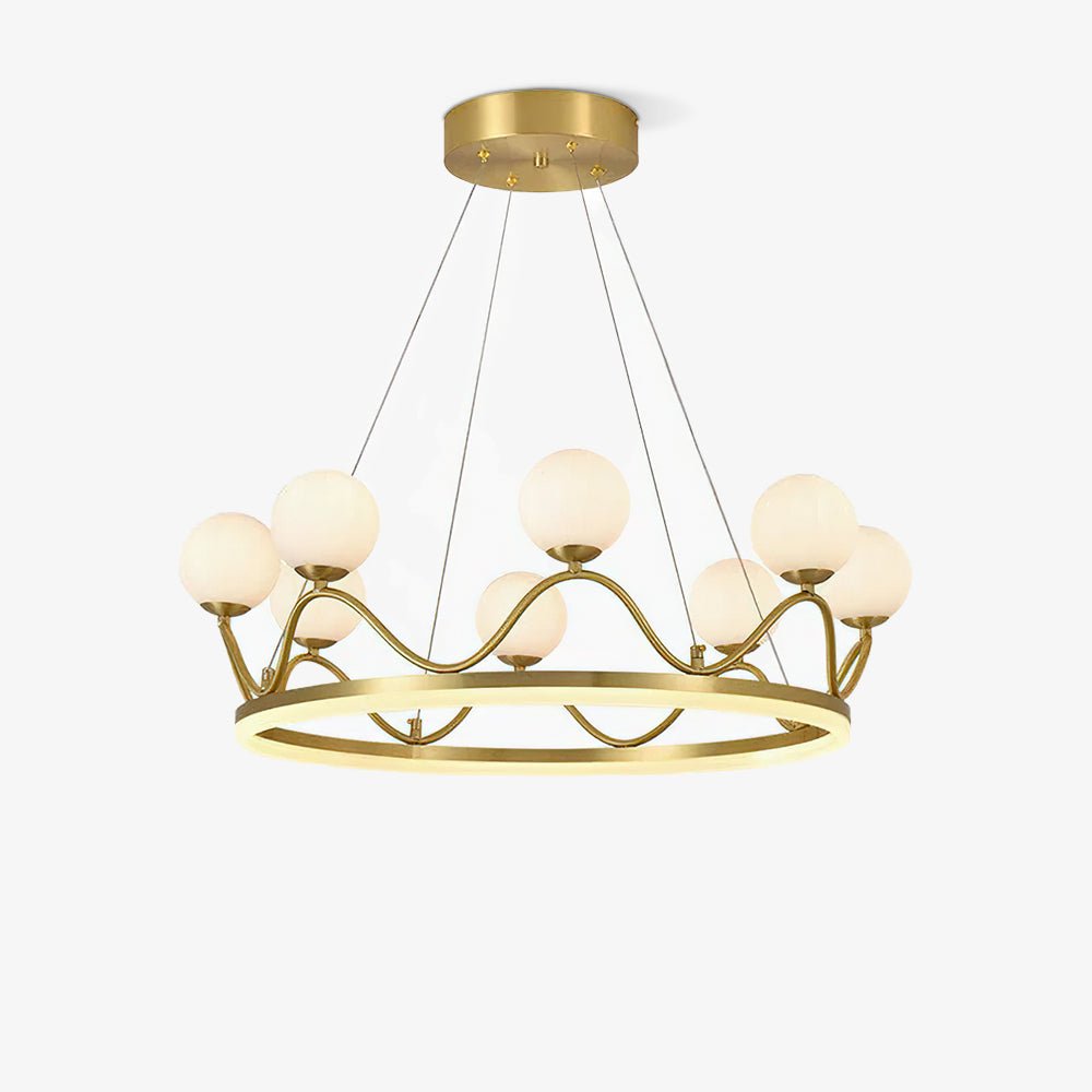 Clara Luxury Glass Chandelier-Neutral Decor