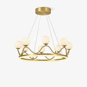Clara Luxury Glass Chandelier-Neutral Decor