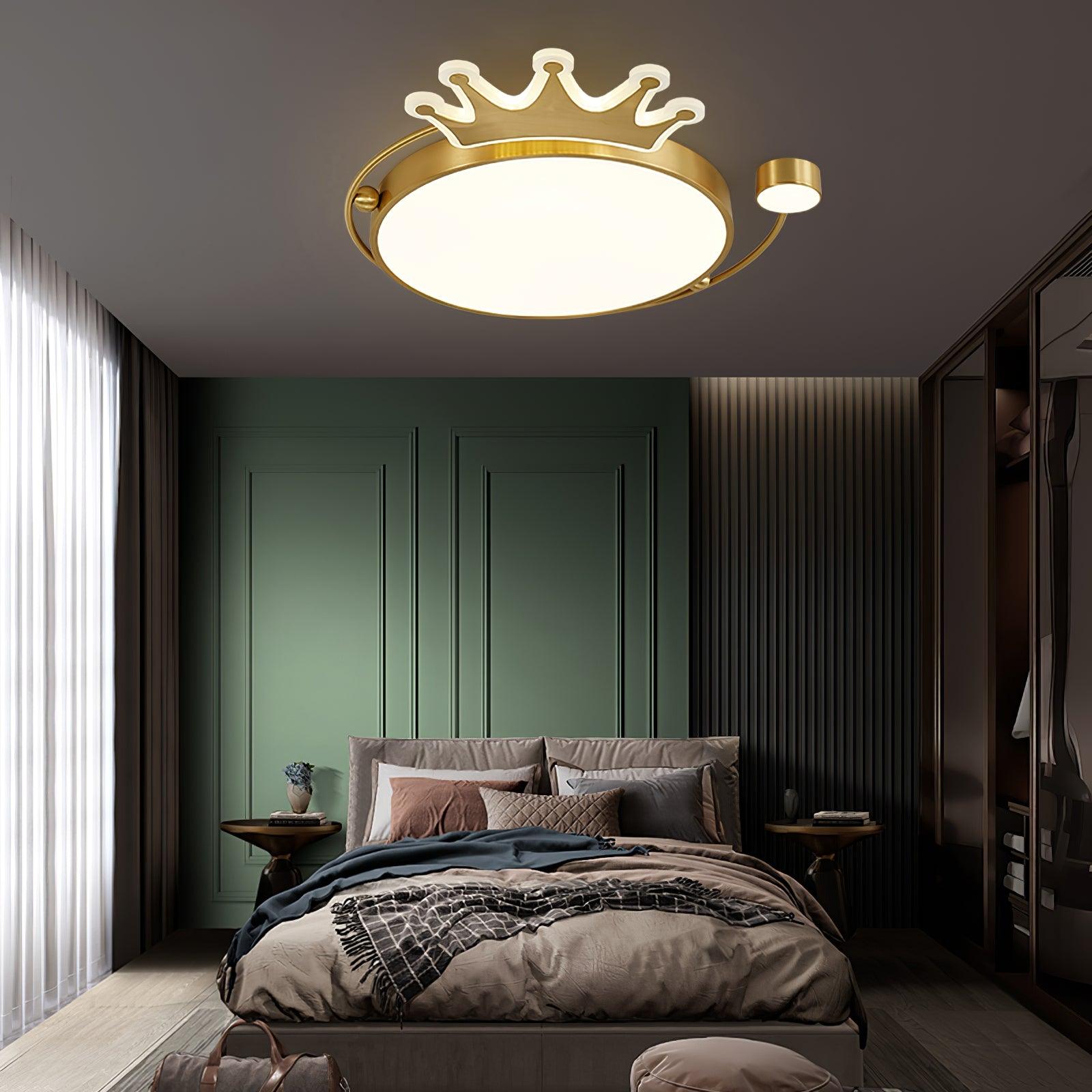 Aloror Classic Art Crown Ceiling Light-Neutral Decor